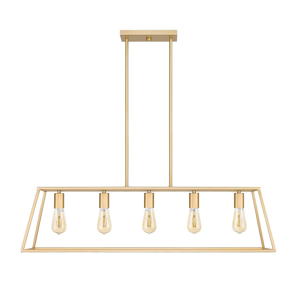 OVE Decors Adele 5-Light Brushed Gold Painted Modern/Contemporary ...