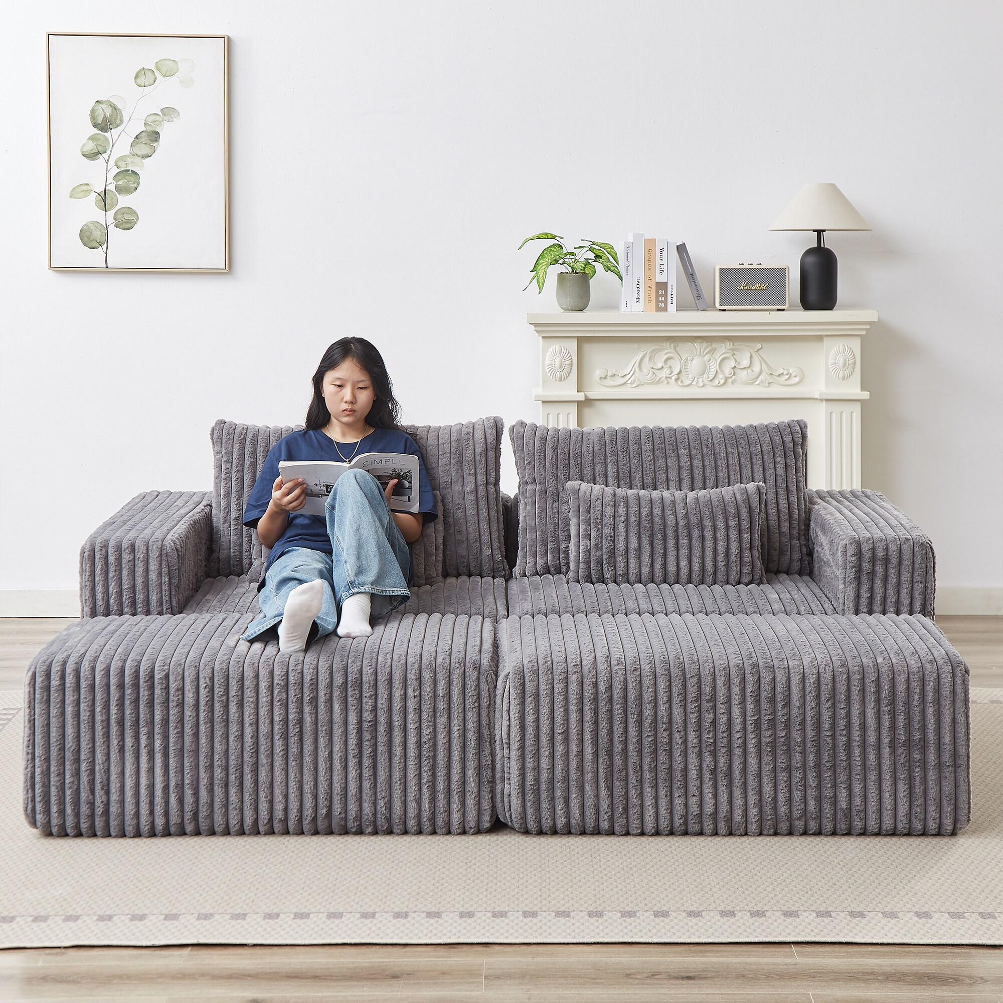 SINOFURN SYA020370GY Sofas-Loveseats - View #6