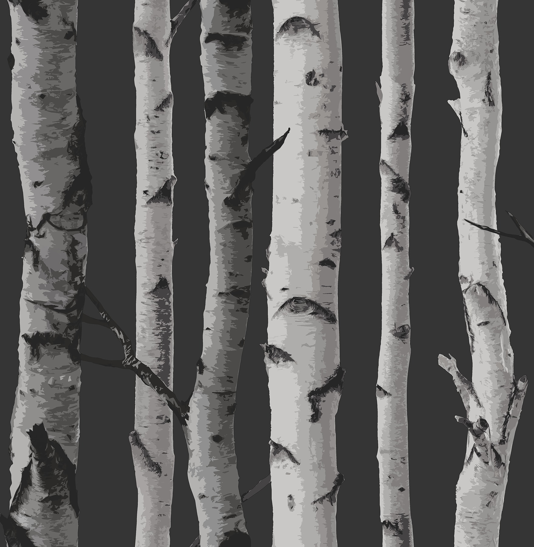 Fine Decor 2900-31052 Medley 56.4-sq ft Black Paper Ivy/Vines Unpasted Wallpaper