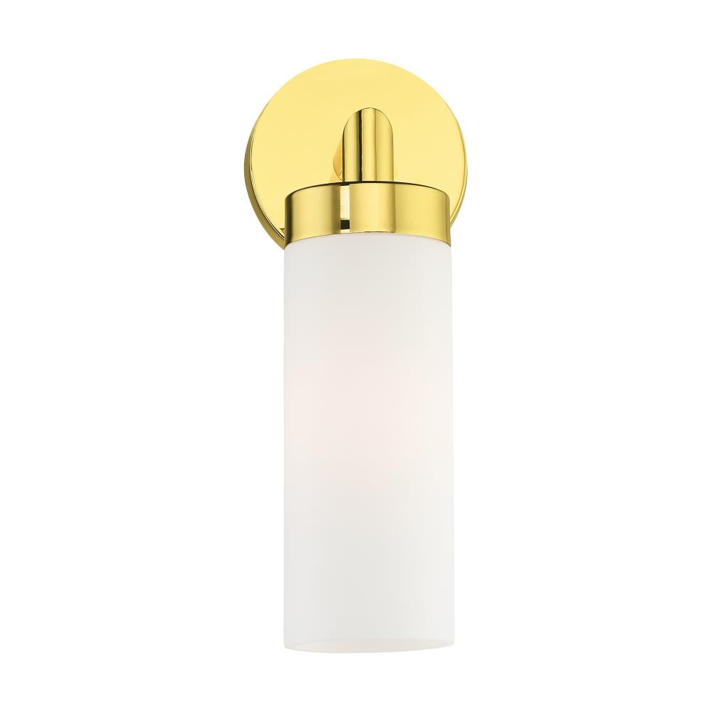 Livex Lighting Aero 425 In W 1 Light Polished Brass Moderncontemporary Wall Sconce At 