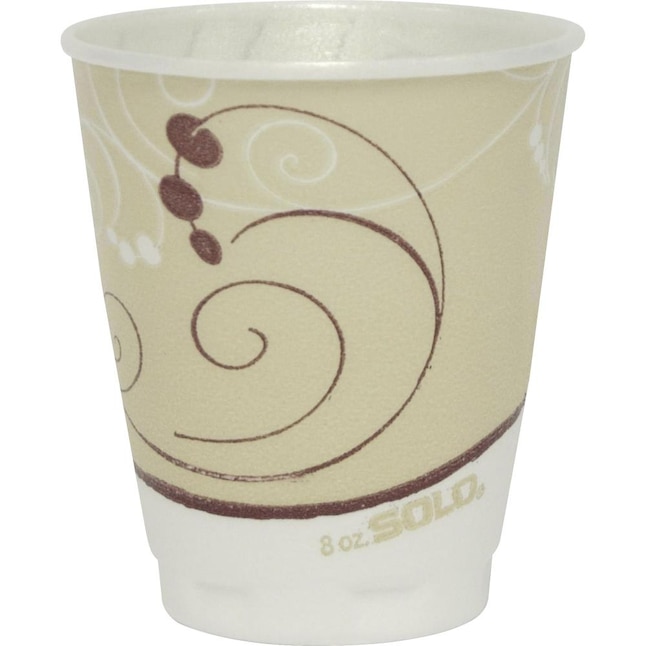 SOLO 100-Count 8-oz Brown Paper Disposable Cups in the Disposable Cups  department at