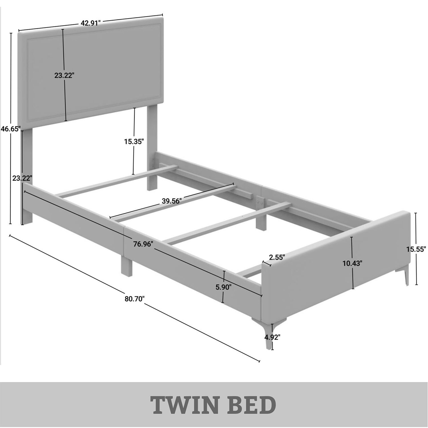 CasePiece C8506TUB-LGY-VV beds - View #9