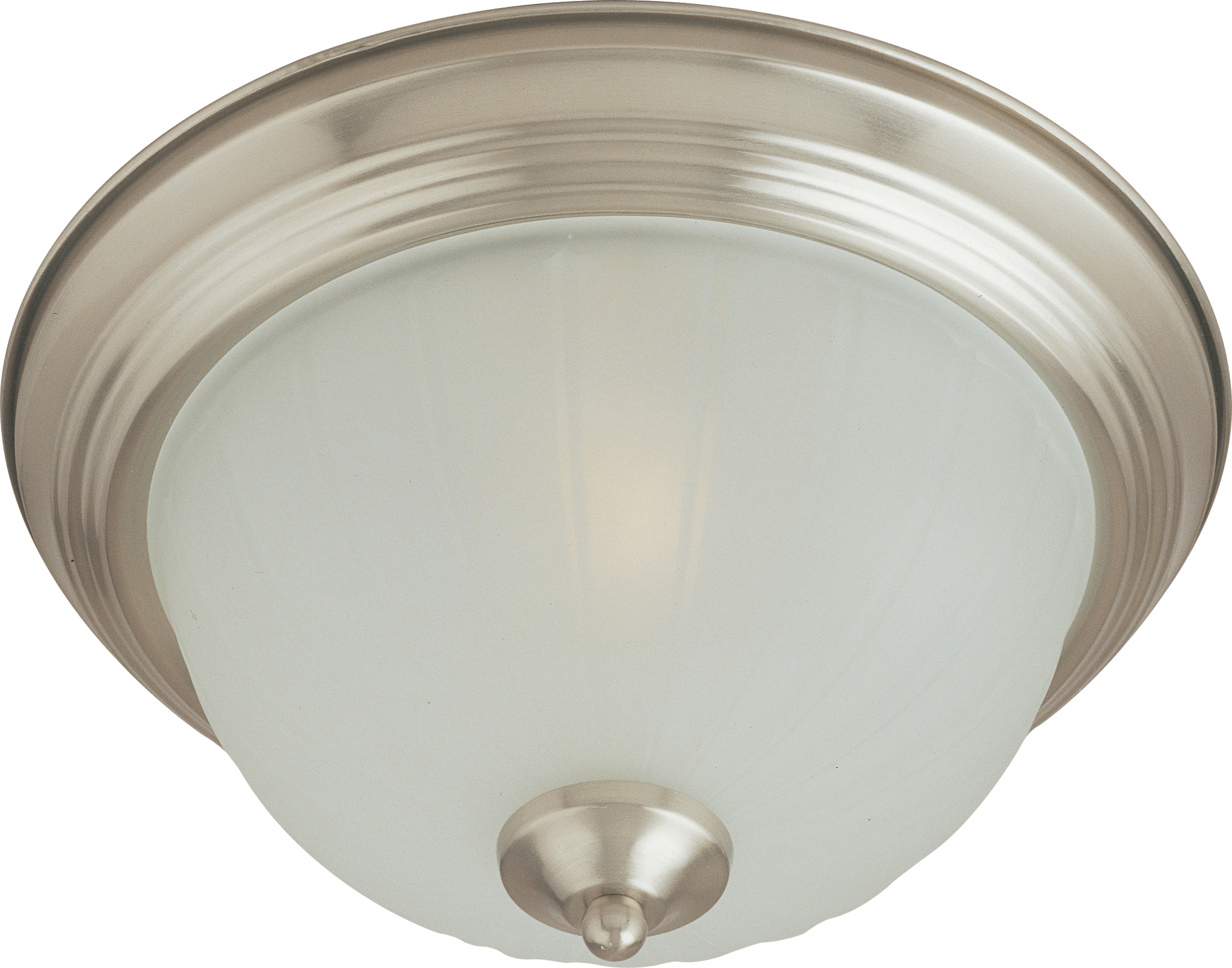 Maxim Lighting 5830FTSN Essentials 1 -Light 11.5-in Satin Nickel Flush Mount Light
