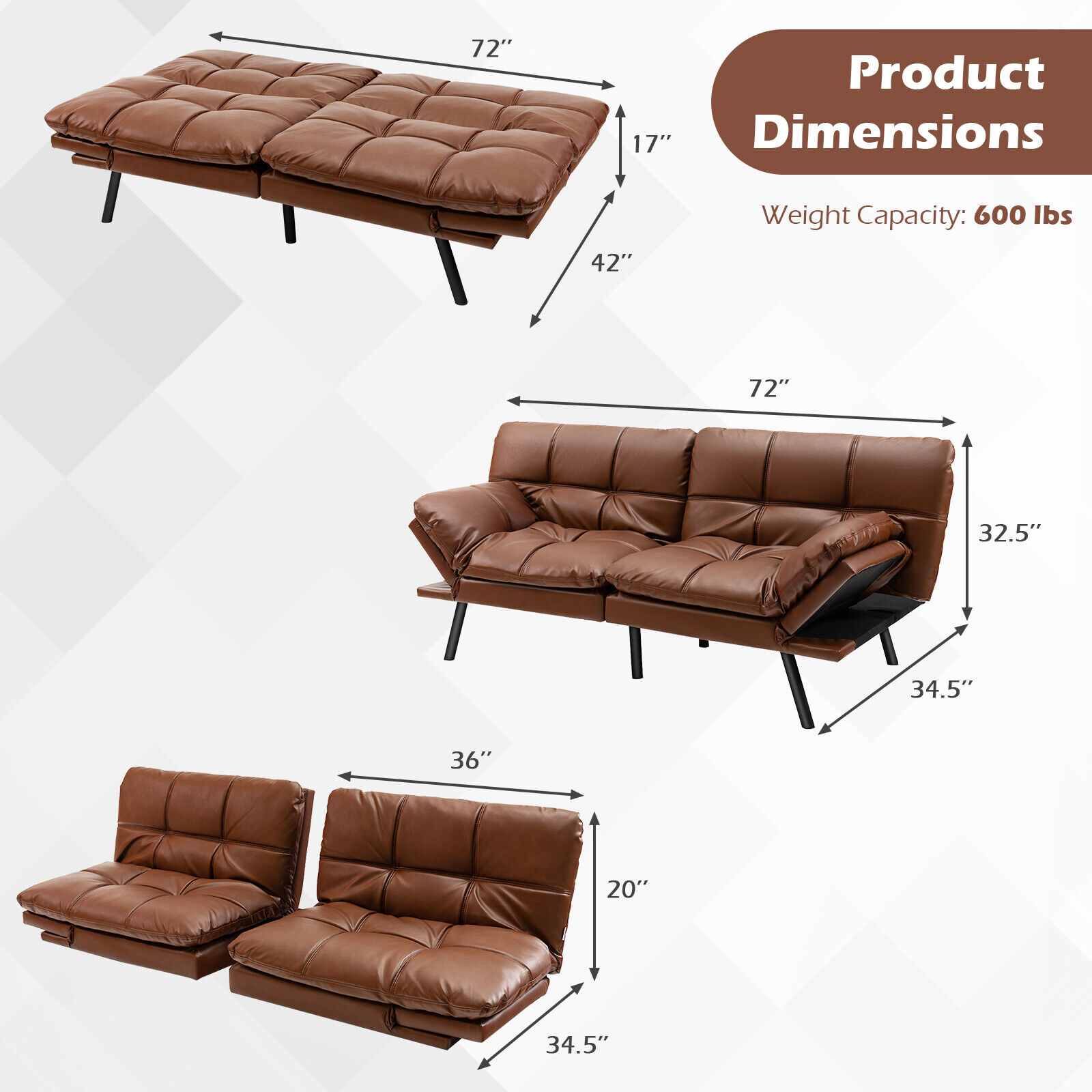 LIVIZA INS-10326BN Sofas-Loveseats - View #3