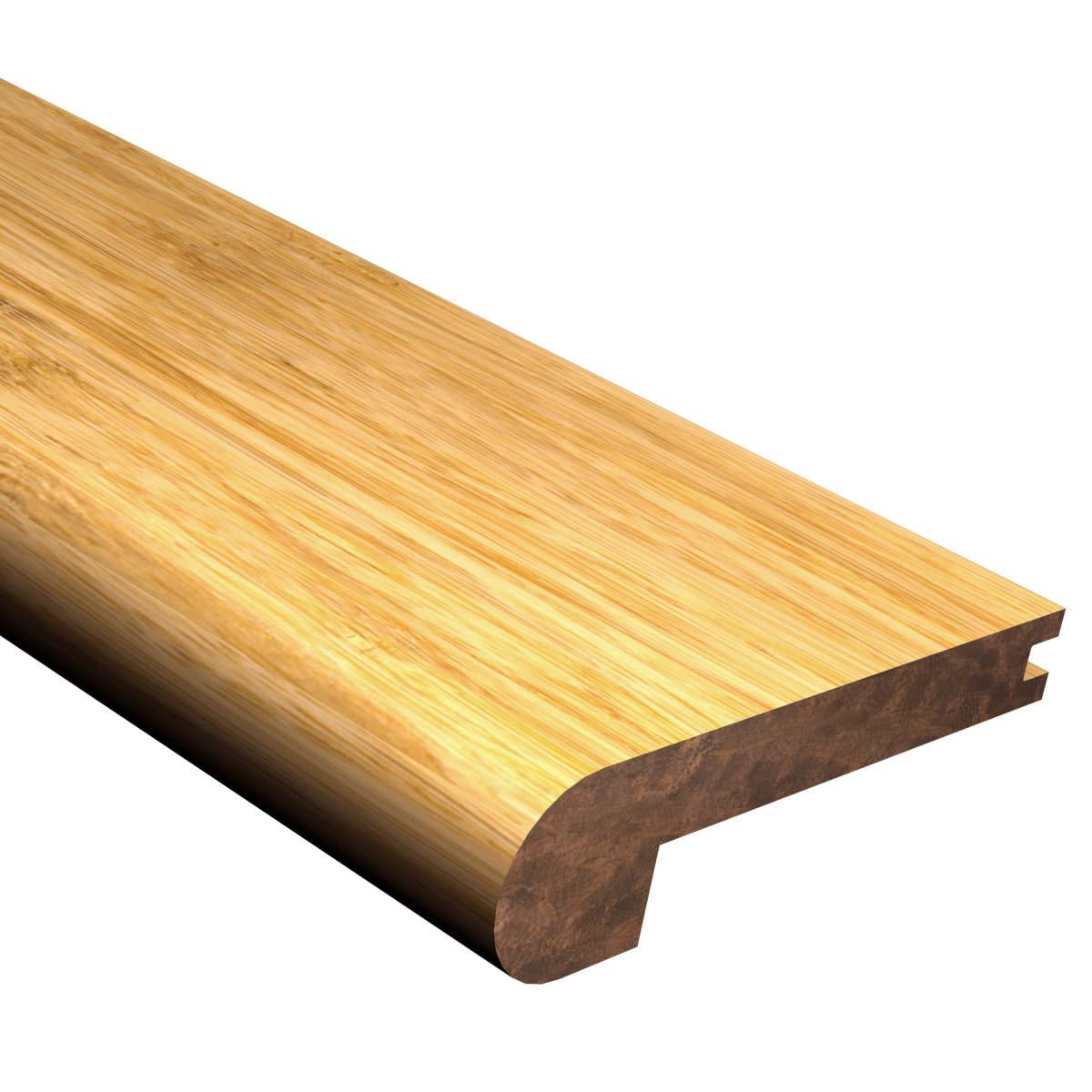 CALI 7106003926 Solid Bamboo 2.87-Inches x 72-Inches x 0.4375-Inches Natural Prefinished Wood Bamboo Flush Stair Nosing
