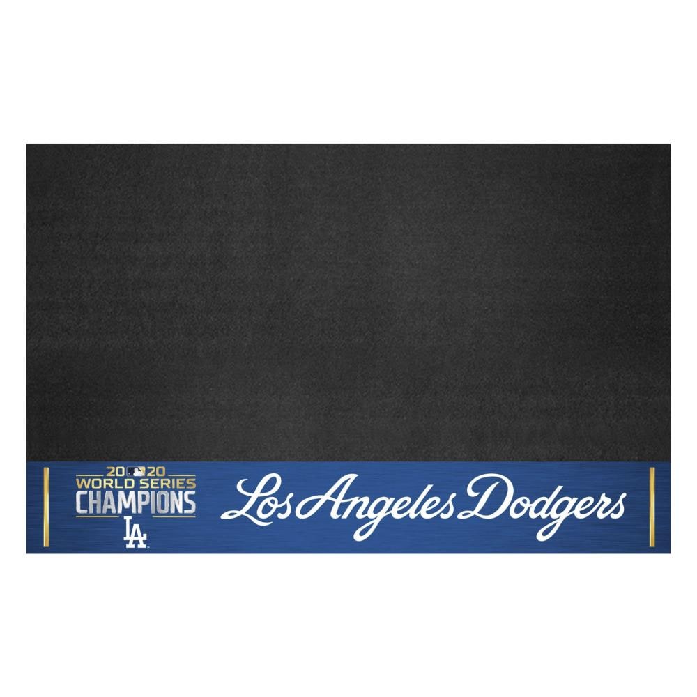 FANMATS MLB Los Angeles Dodgers Black Heavy Duty 2-Piece 14 in. x