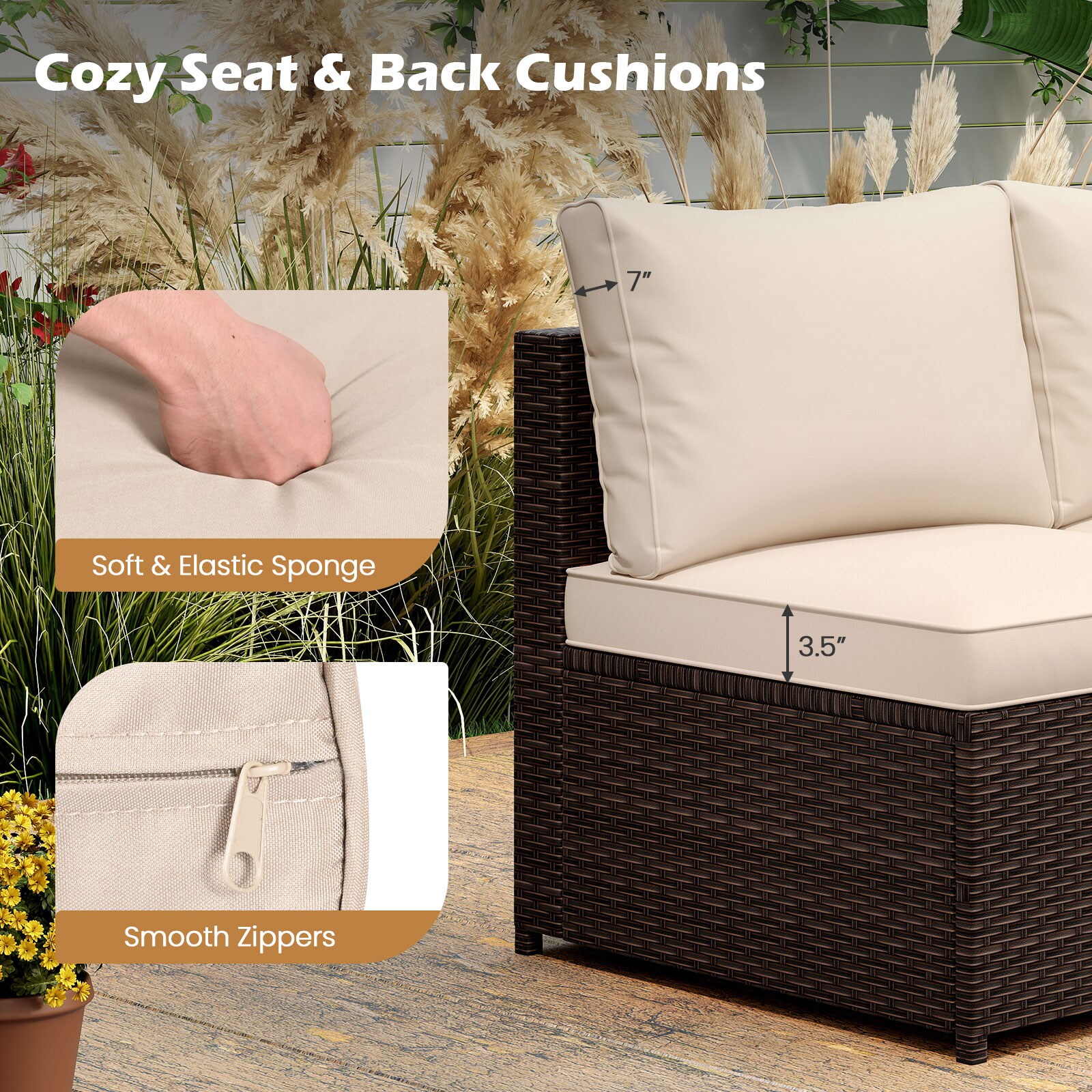 Forclover HBV-HW628 Patio-Conversation-Sets - View #6