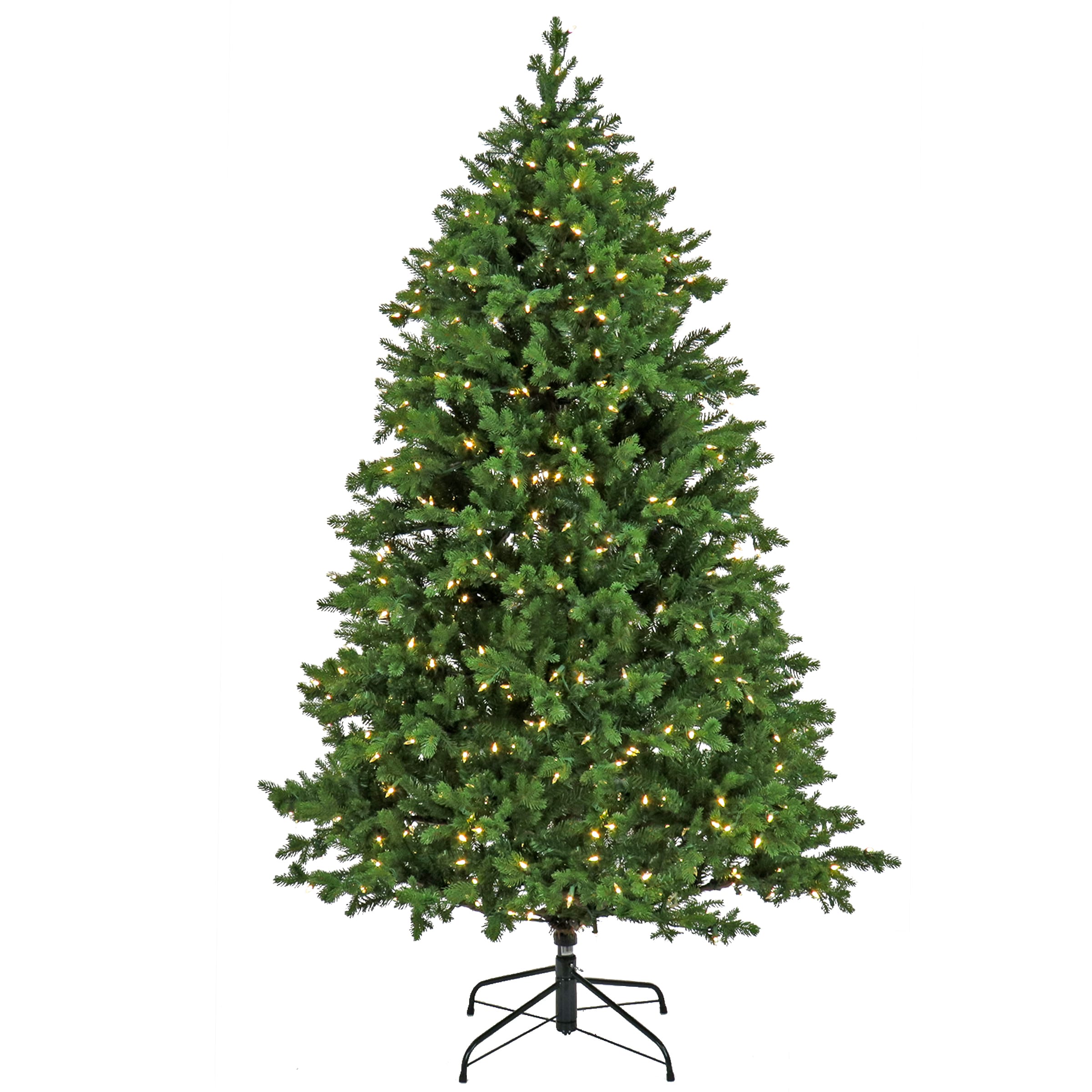 National Tree Company PERK7-W07-75 7.5-ft Pre-lit Artificial Christmas Tree with White LED Lights