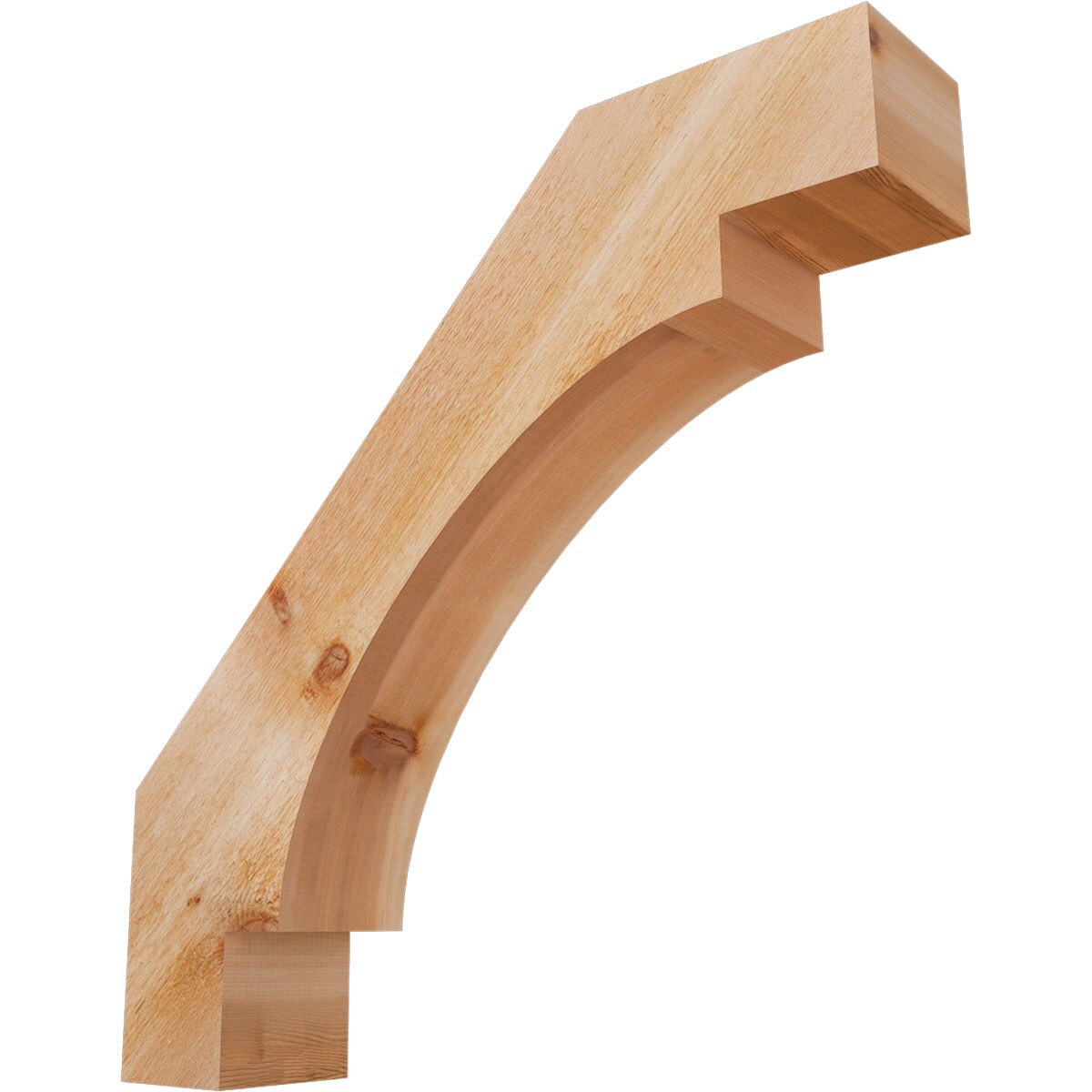 Ekena Millwork BRC06X30X30MRC00RWR 6-in x 30-in x 30-in Western Red Cedar Unfinished Wood Merced rough sawn