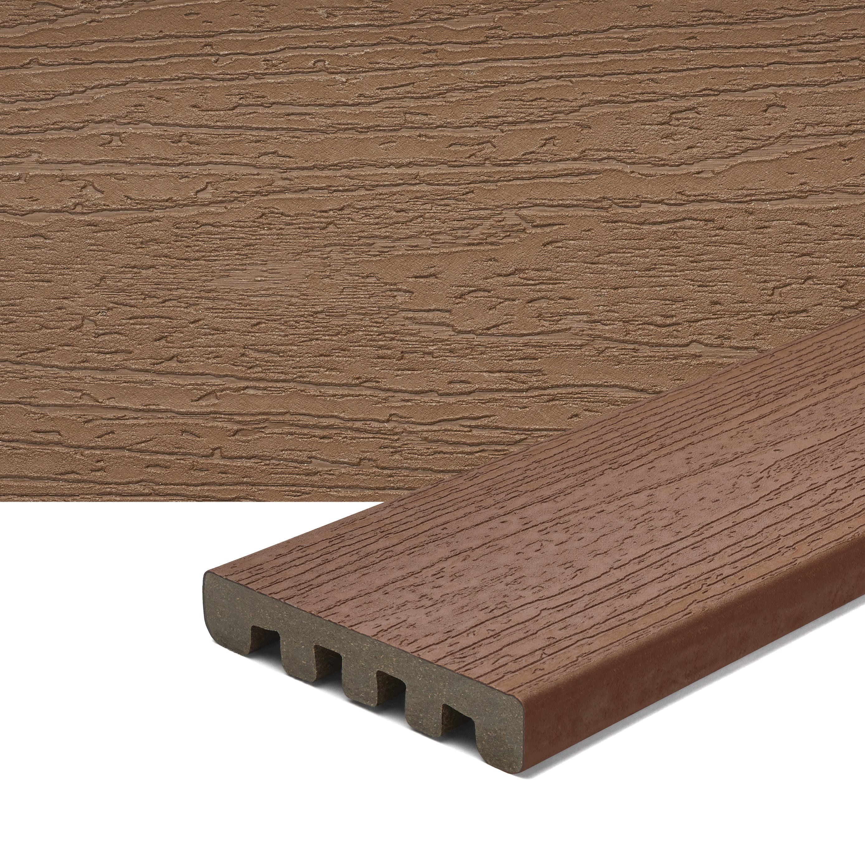 Trex SD010620E2S01 Enhance Basics 1-in x 6-in x 20-ft Saddle Square Composite Deck Board