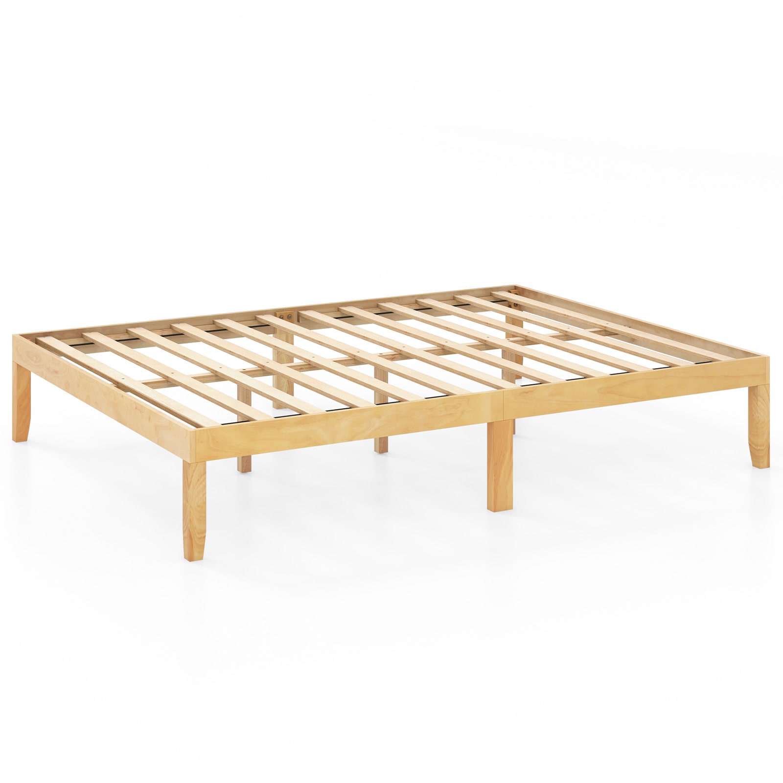 Iseryn DC1686NAQ Queen Natural Wood Bed Frame