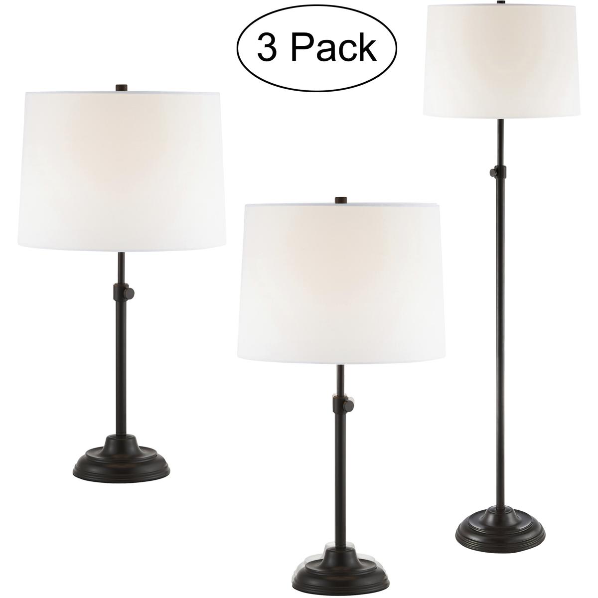 Lite Source  LS-83688ORB/3PK Sandoval 2975 inch 10000 watt Black Table Lamp Portable Light