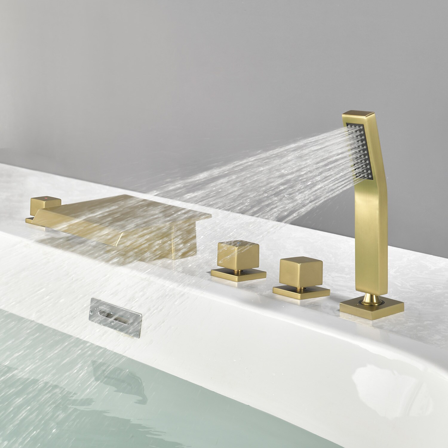 WELLFOR GSM-19005BG Roman-Tub-Faucets - View #4