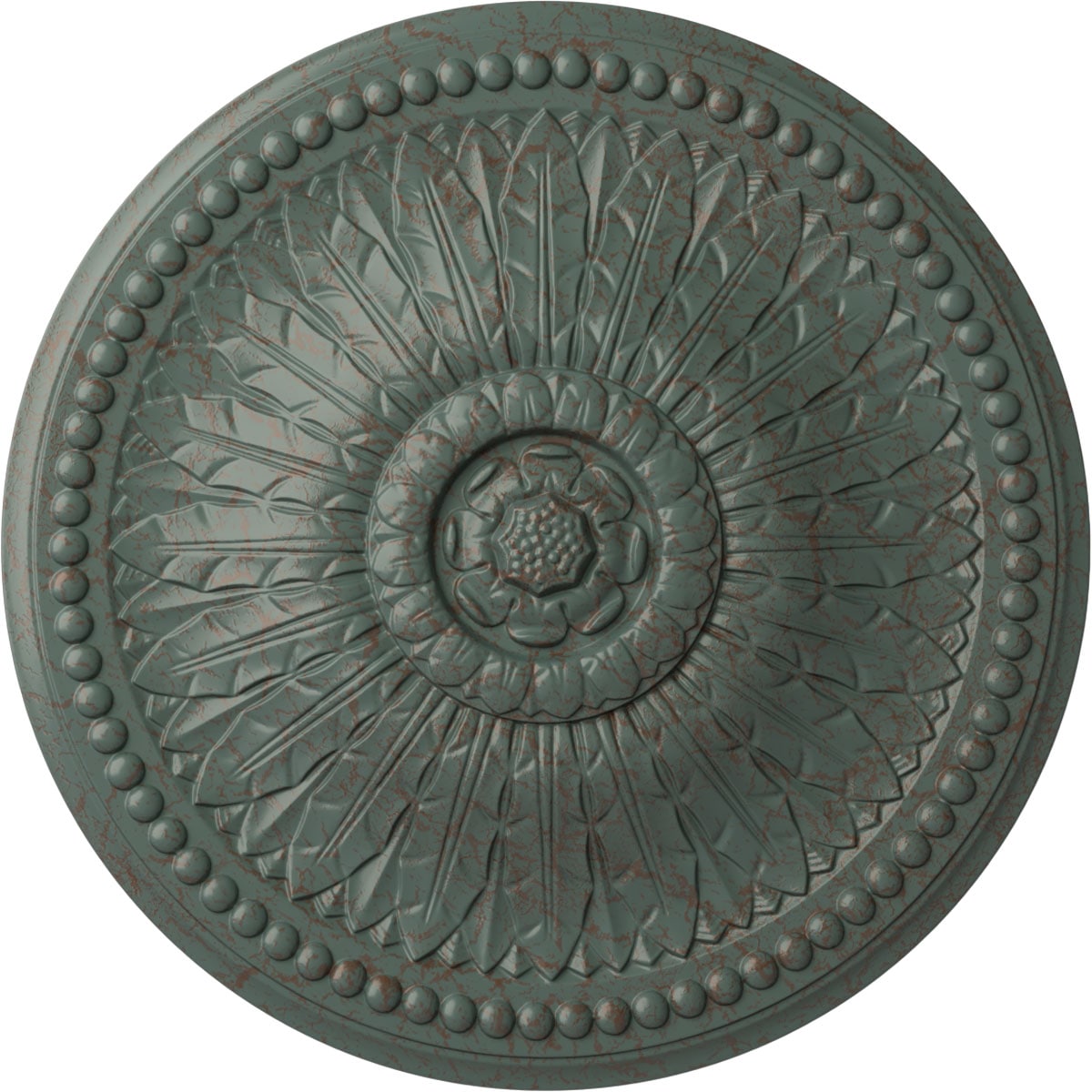 Ekena Millwork CM29SPCBC Springtime 29.375-in W x 29.375-in L Cloud Burst Crackle Polyurethane Ceiling Medallion