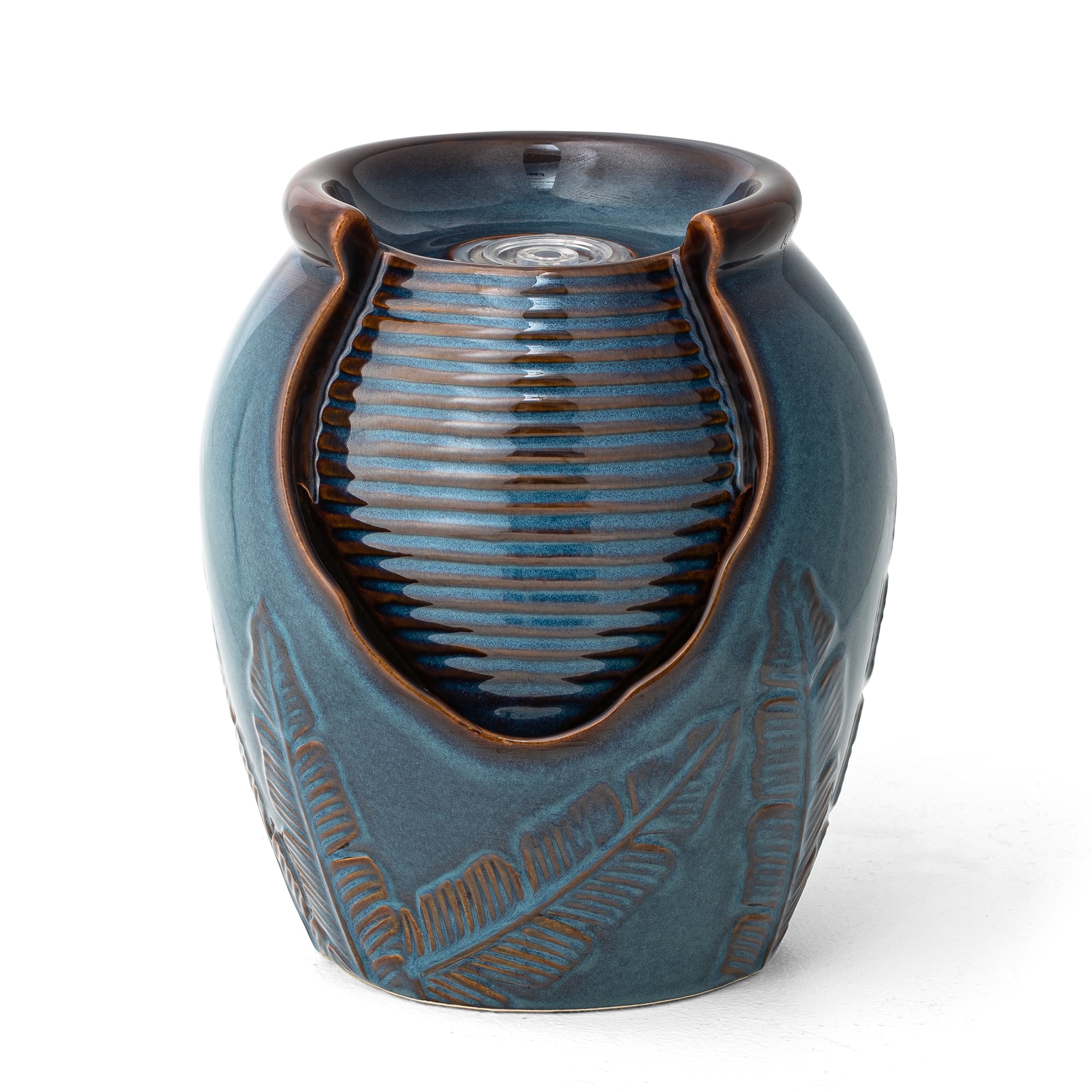 Glitzhome 2007300094 9.25-in H Resin Electric Powered Outdoor Fountain Statue Pump Included
