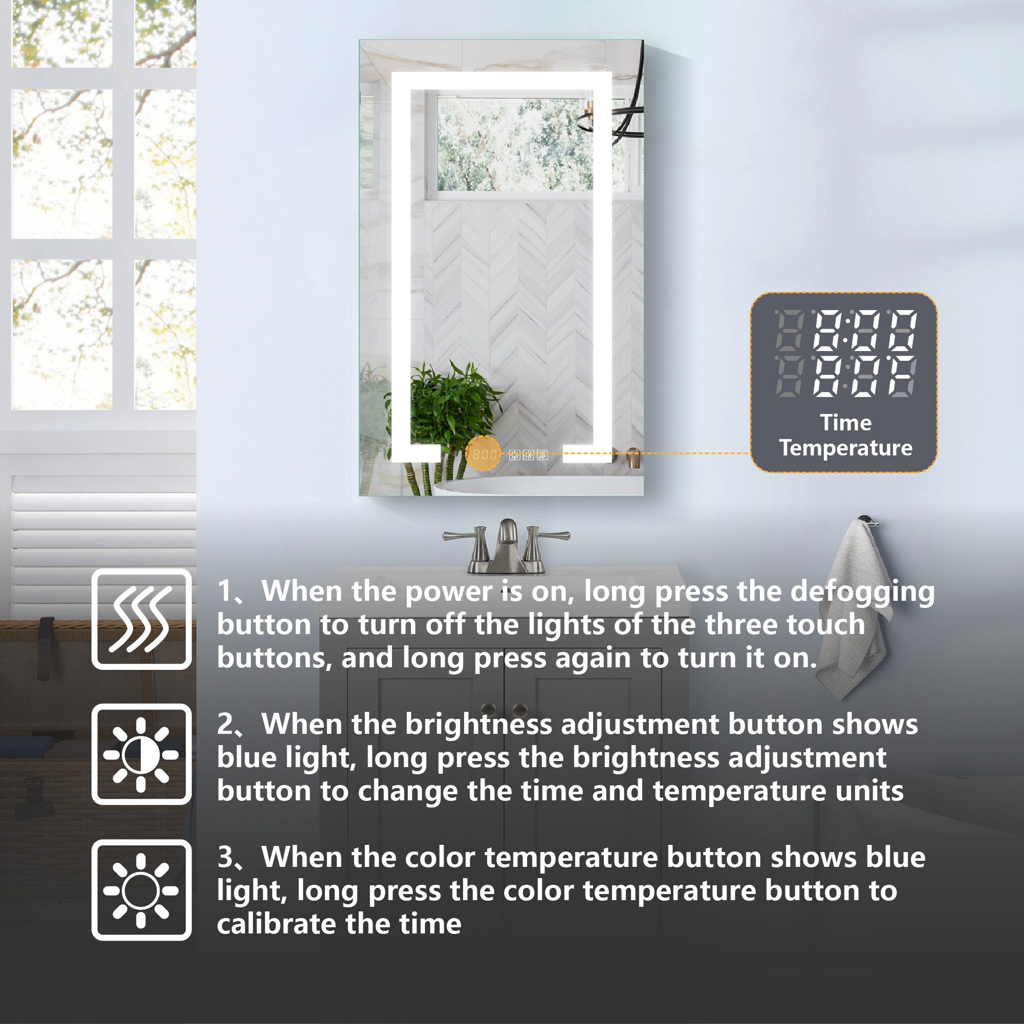 WELLFOR EX-4MC2032L Bathroom-Medicine-Cabinets - View #4