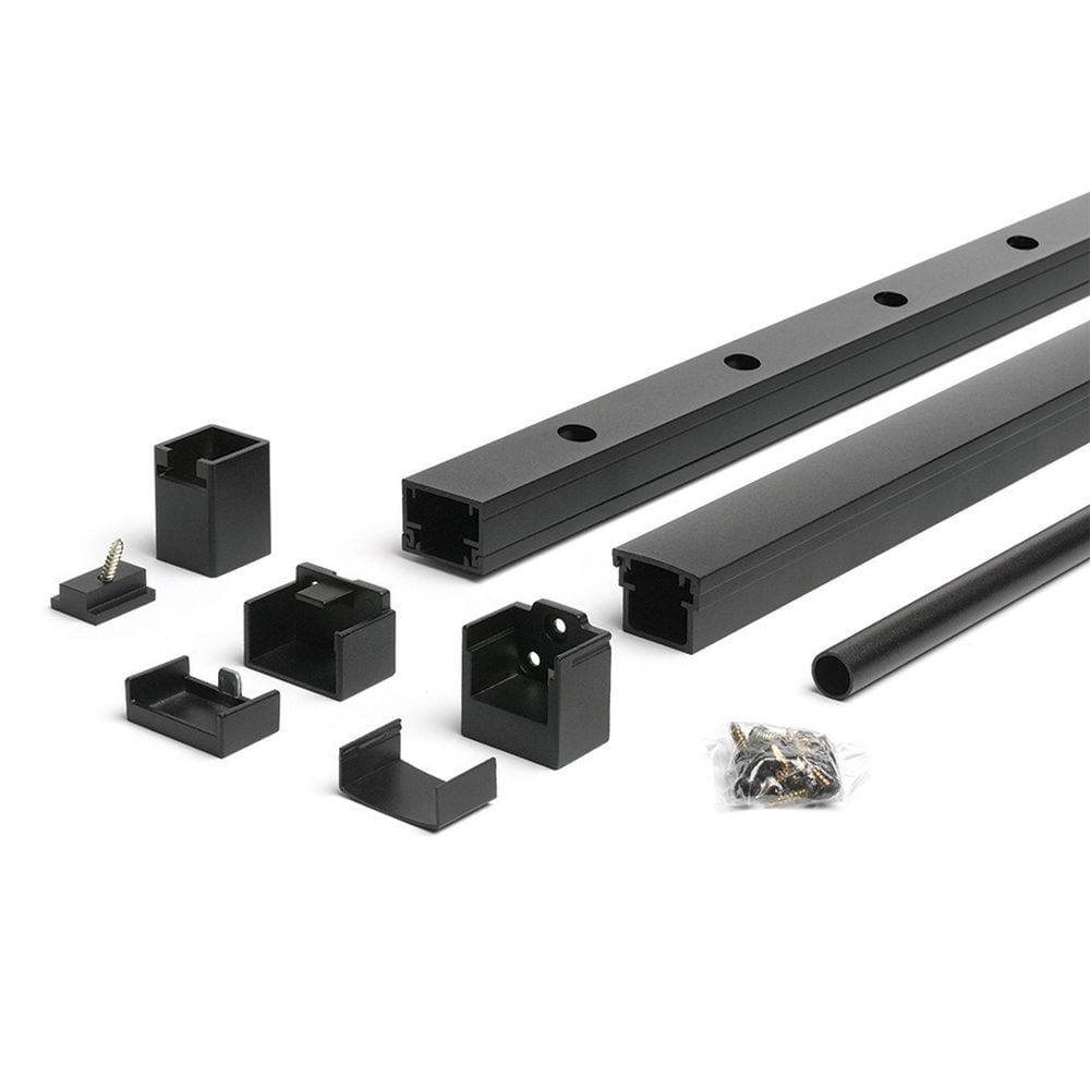 Trex 780121 Signature 6-ft x 36-in Charcoal Black Aluminum Deck Stair Rail Kit