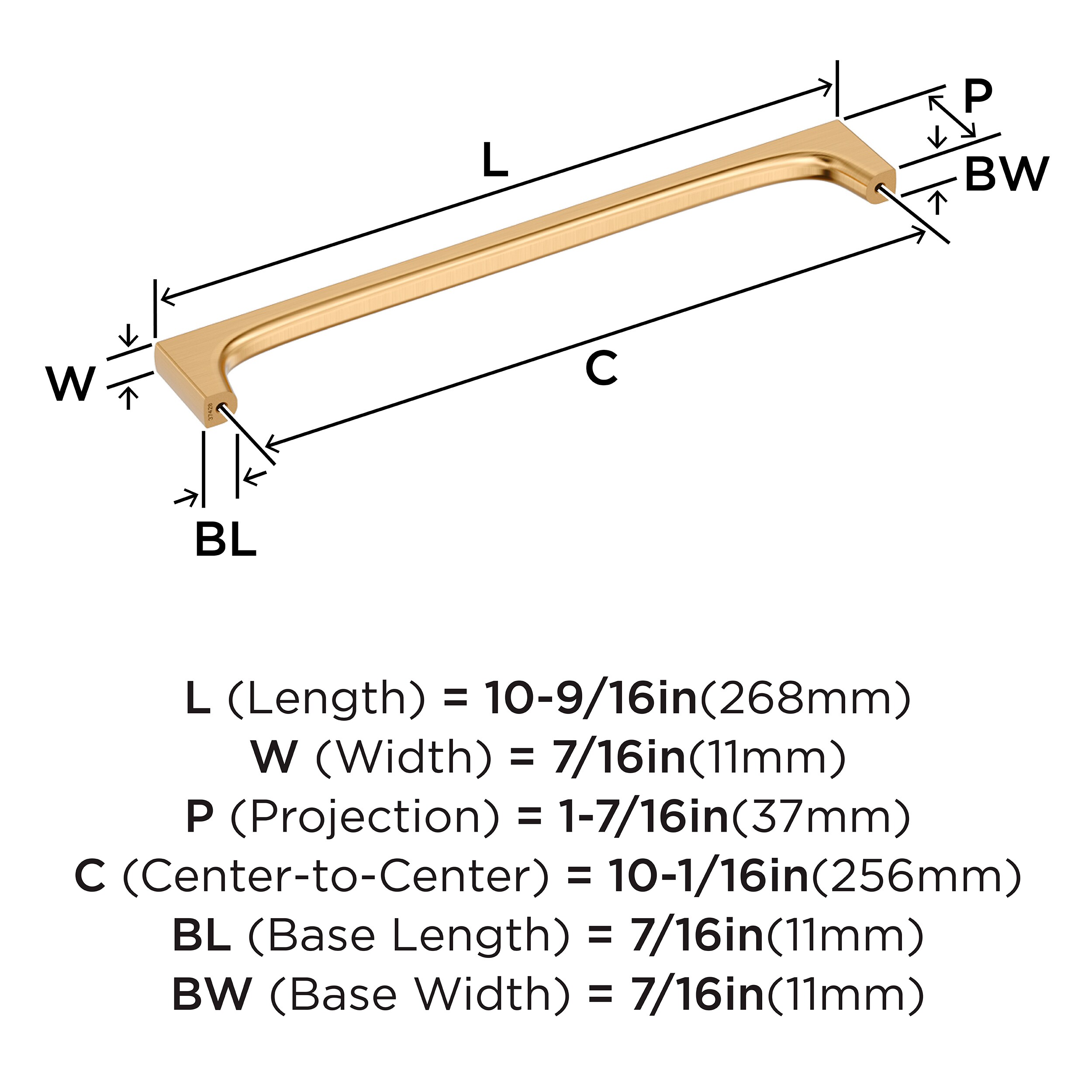 Amerock BP37428CZ Cabinet-Pulls - View #4
