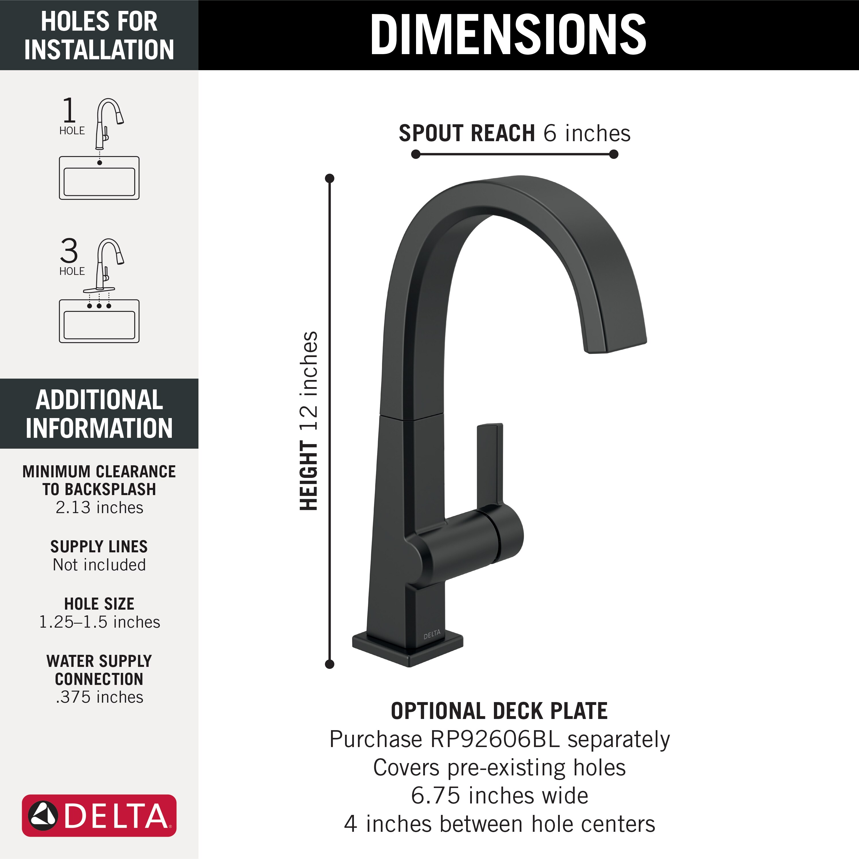 Delta 1993LF-BL Kitchen-Faucets - View #3