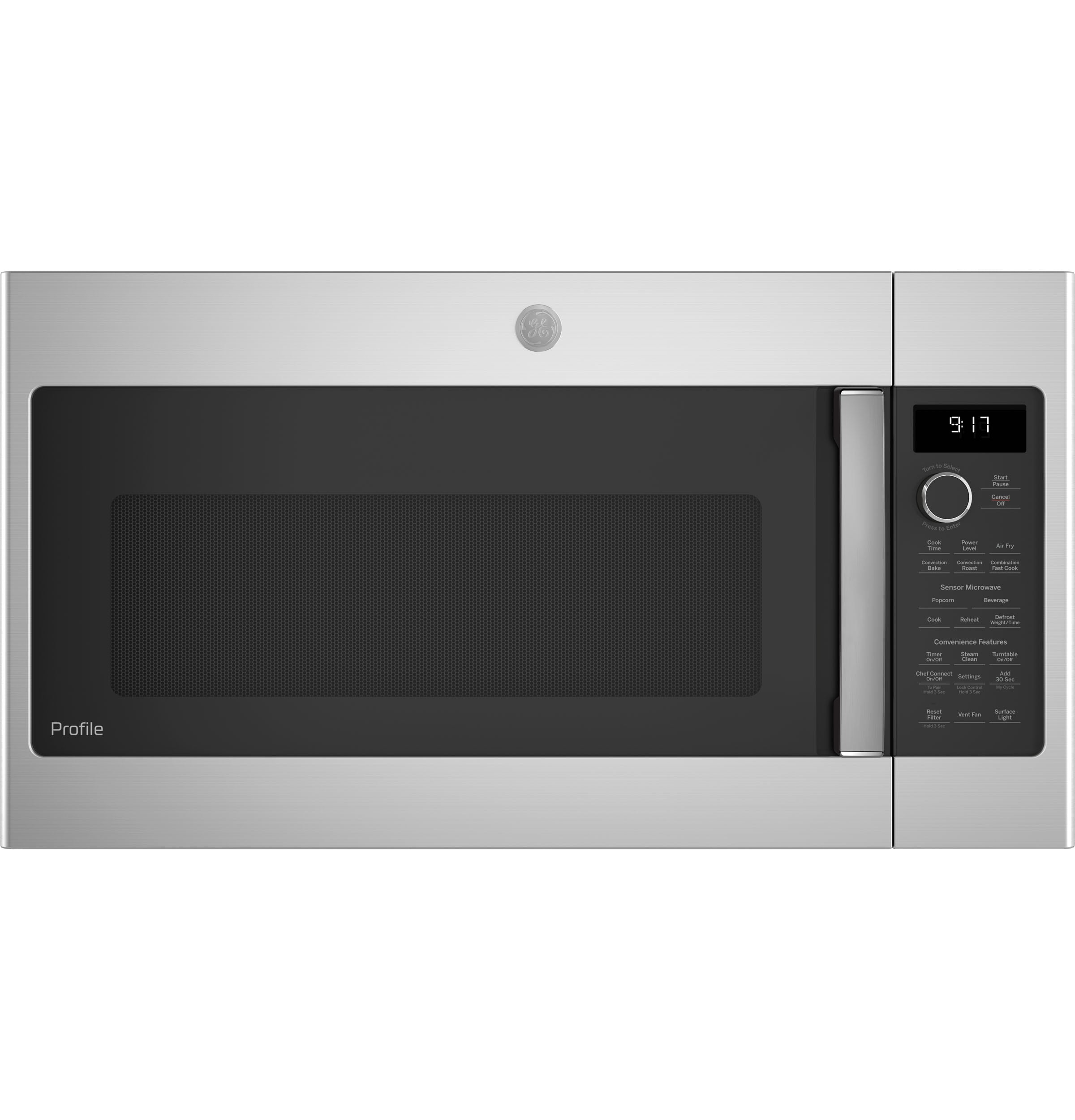 GE Profile 1.7-cu ft 950-Watt Over-the-Range Convection Microwave with  Sensor Cooking (Stainless Steel) in the Over-the-Range Microwaves  department at