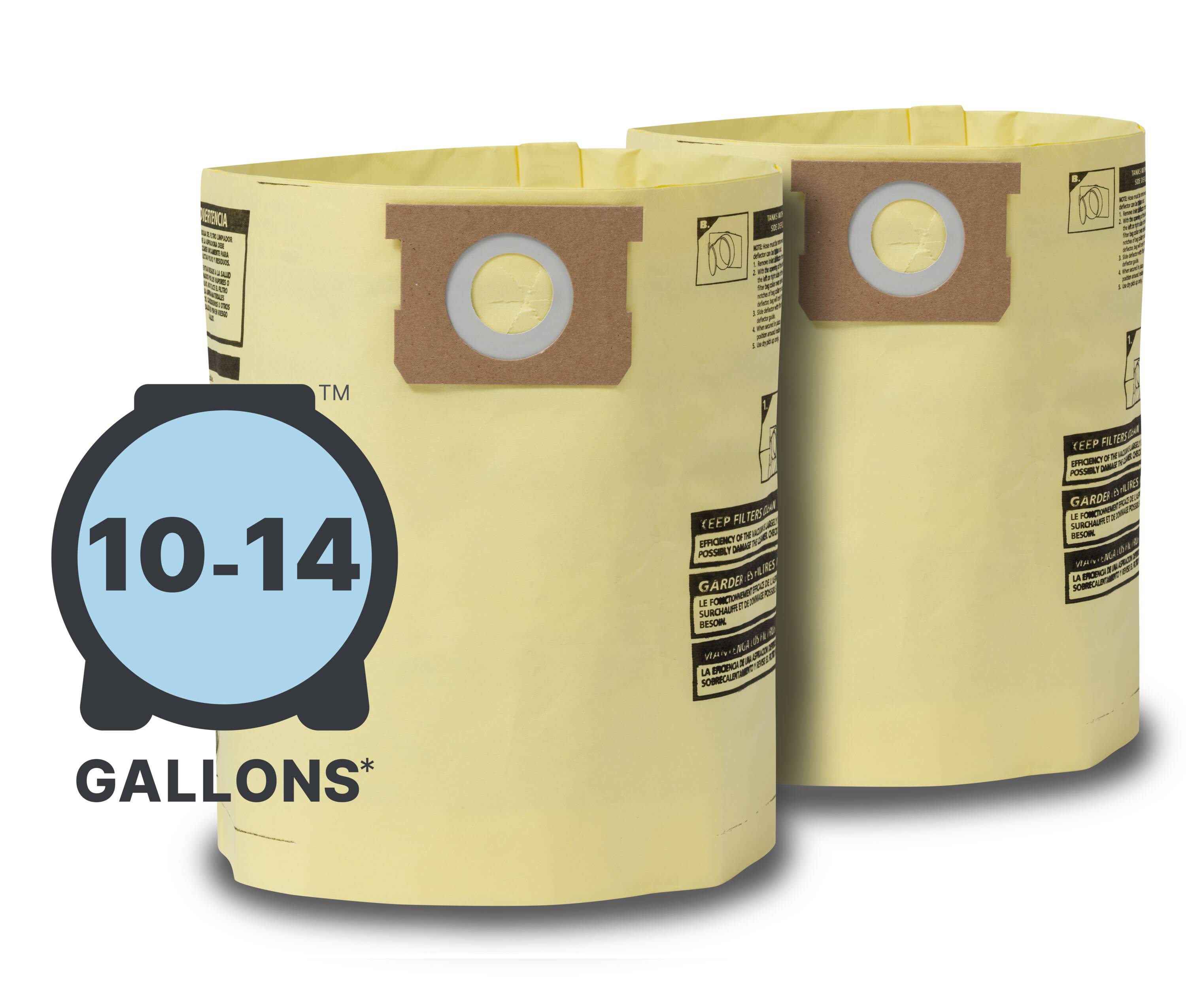 Shop-Vac 2-Pack 14-Gallons Dry Collection Bag in the Shop Vacuum