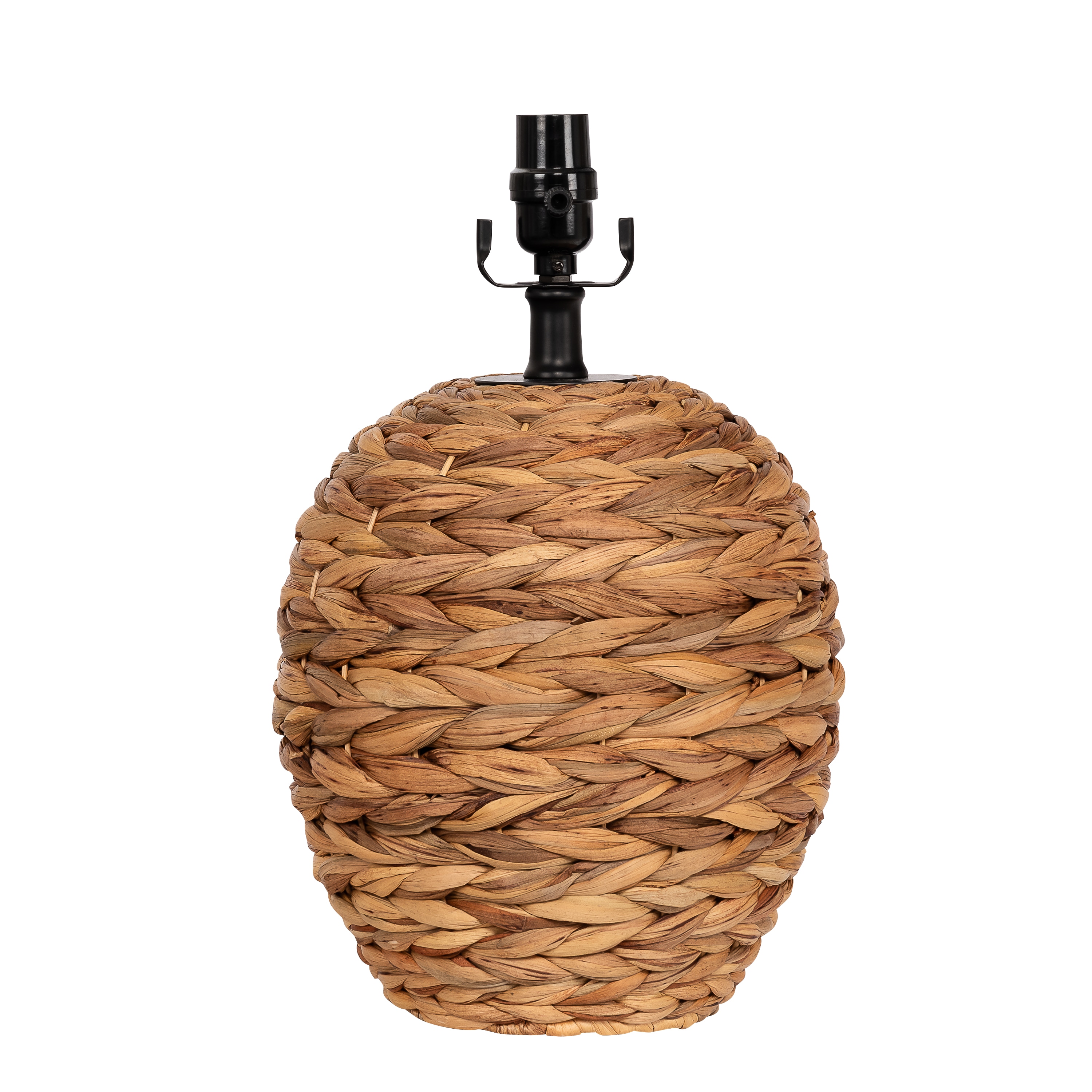 allen + roth LB32MBK 15.25-in Natural Finish Plug-in Lamp Base
