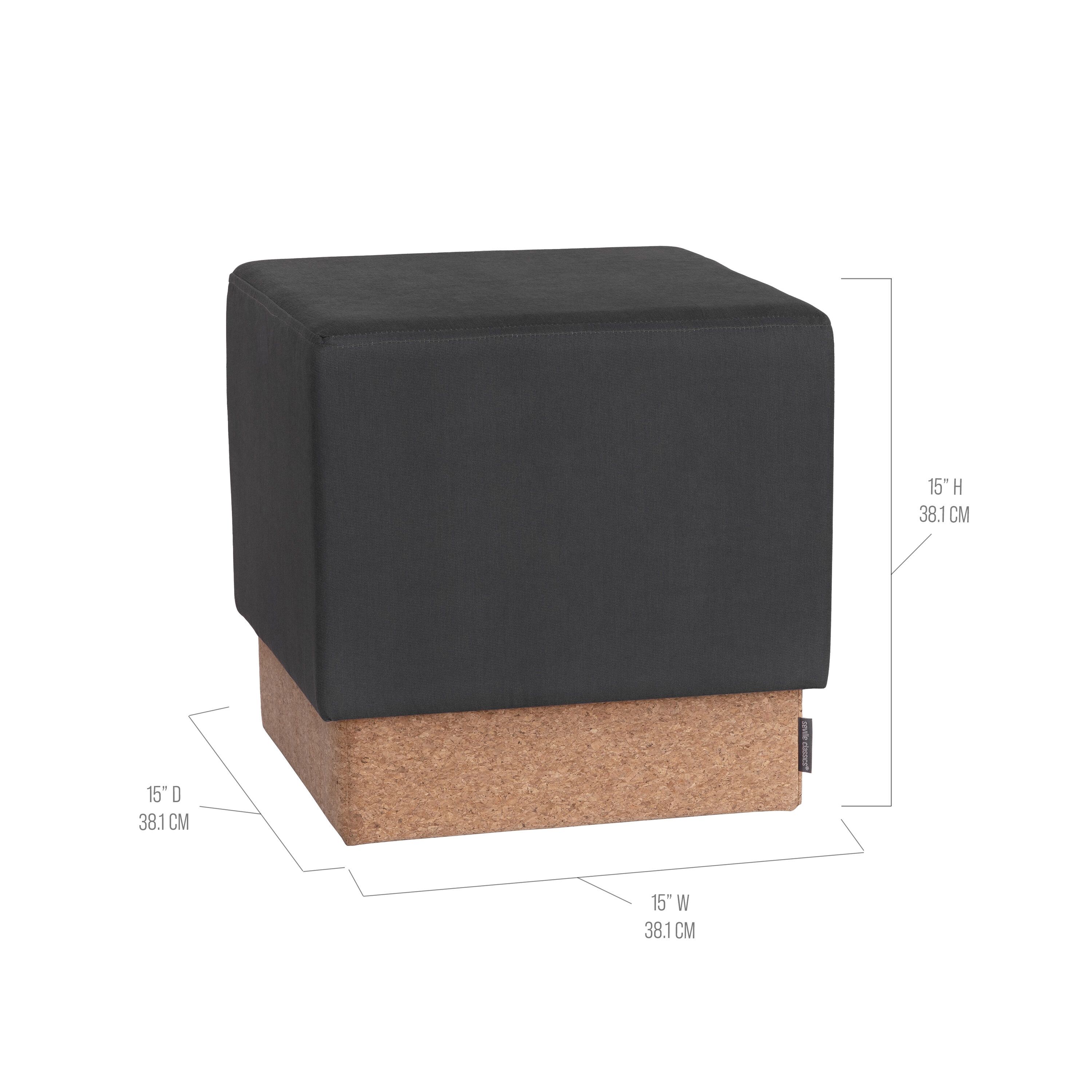 Seville Classics STR30263 Indoor-Ottomans - View #3
