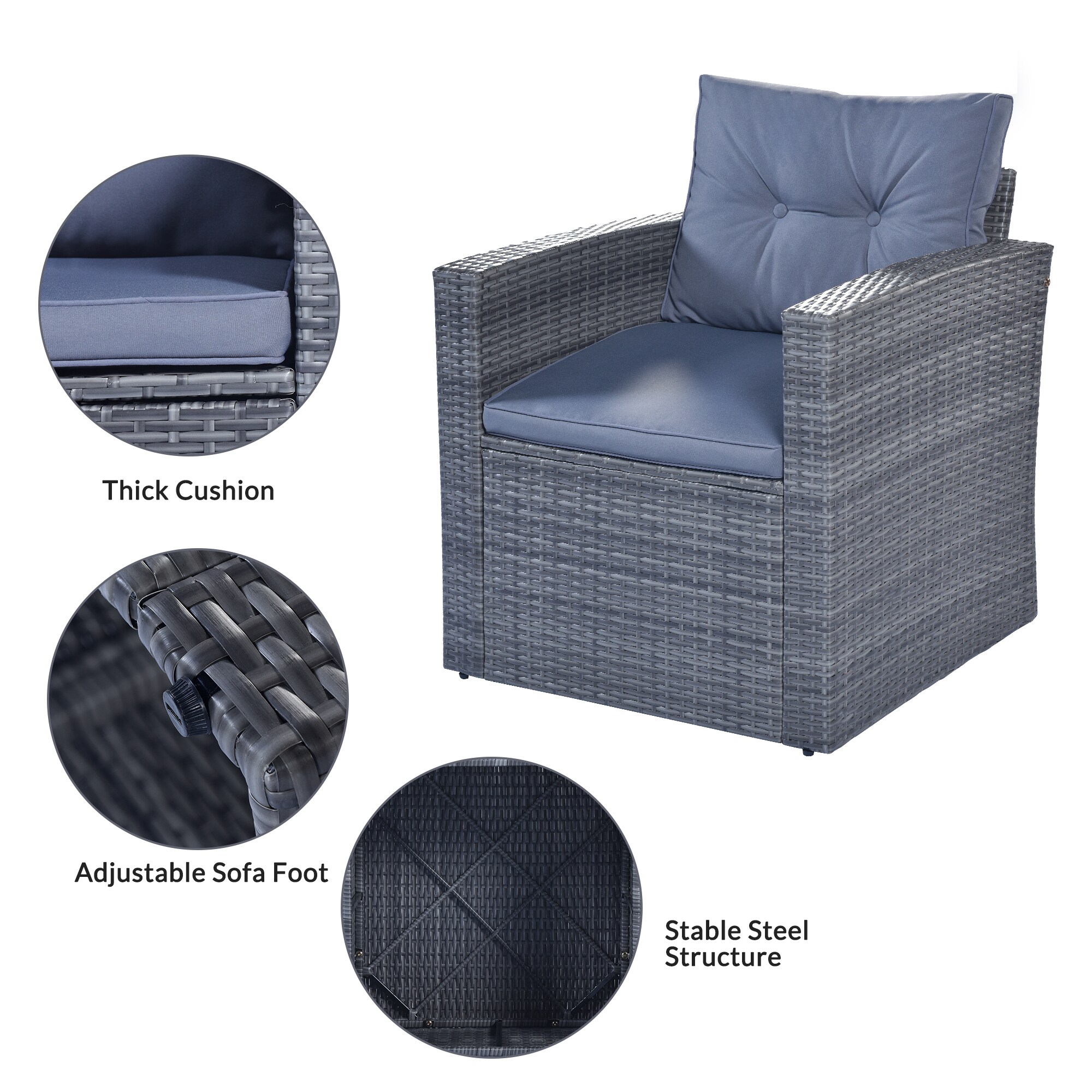 ModernLuxe L-FG201201AAE Patio-Conversation-Sets - View #5