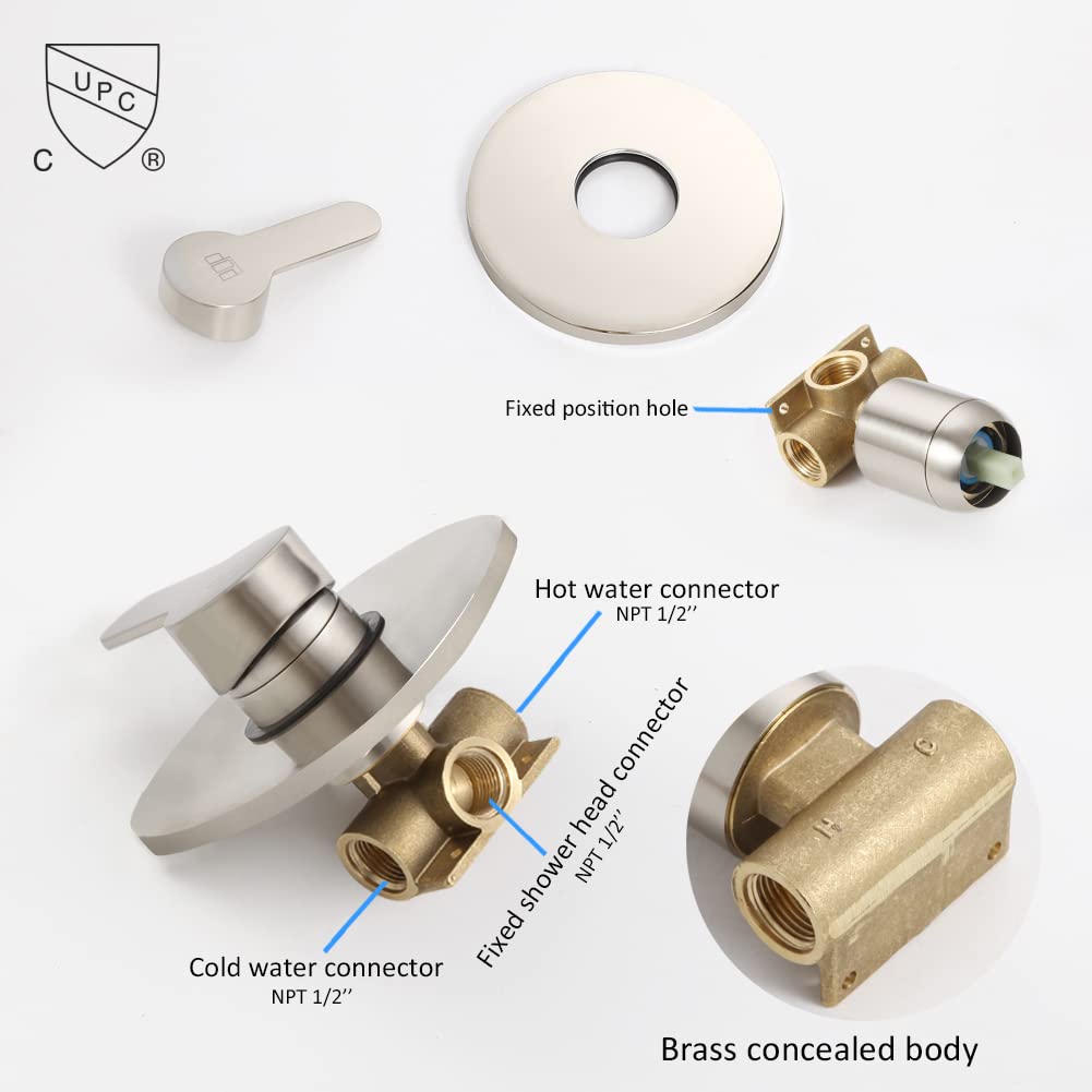 Adrinfly LAD0812D465 Fixed-Showerhead - View #5