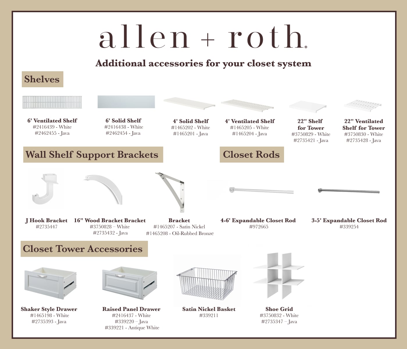 allen + roth WSMBBR Wood-Closet-Hardware - View #3