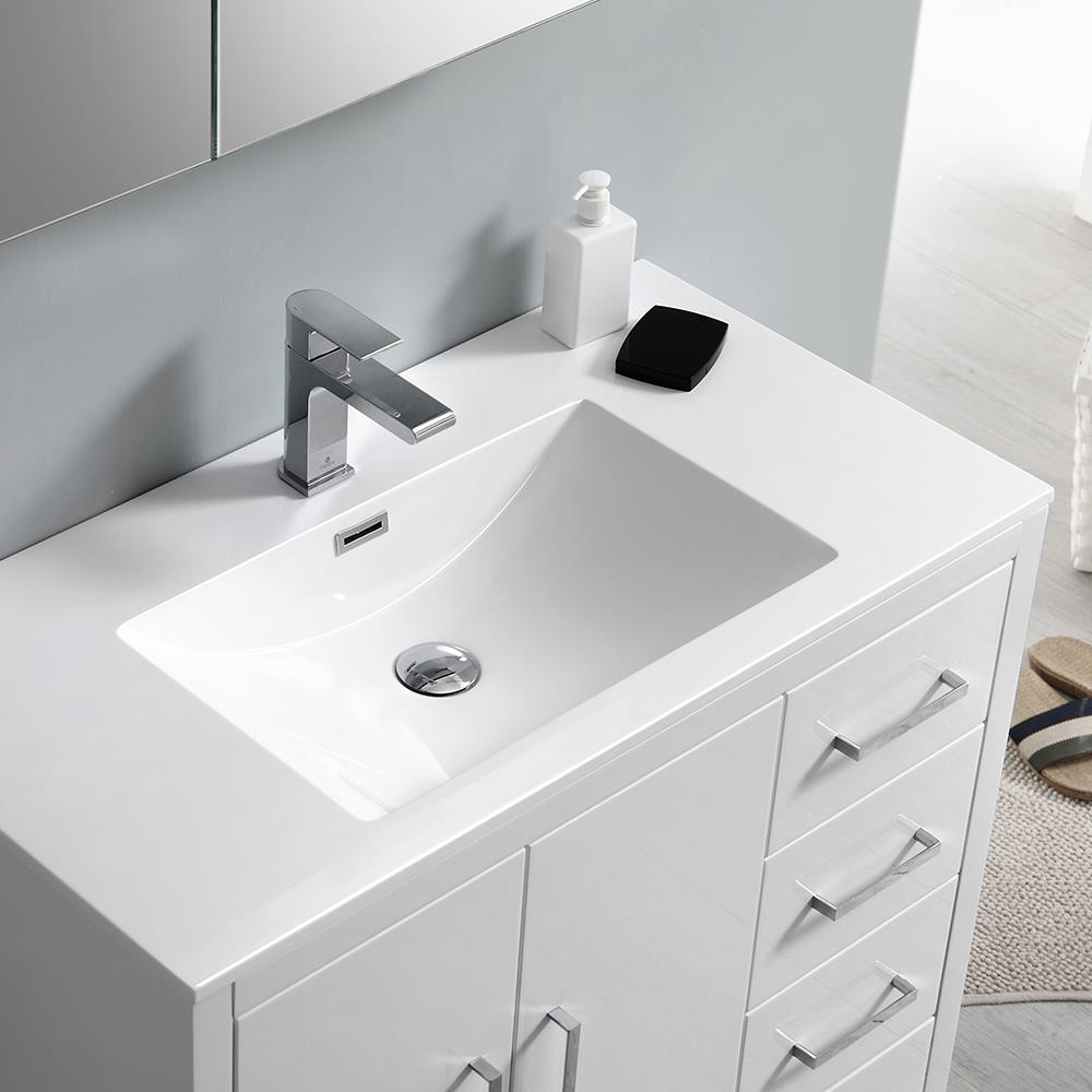 Fresca FCB9436WH-R-I Bath-Vanity-Combo - View #5