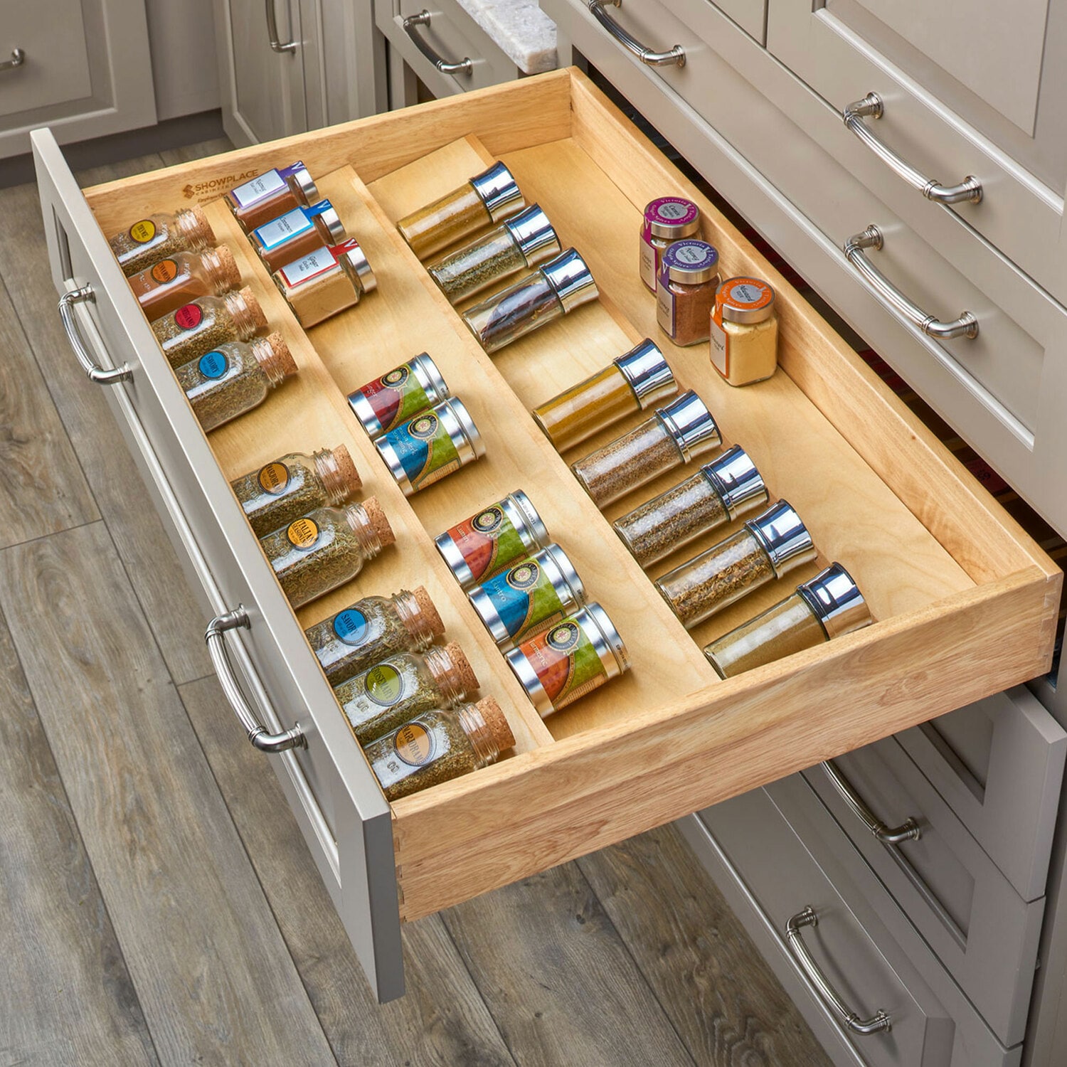 MAPLE Custom Kitchen Spice Rack Drawer Organizer Insert Tray MODULAR  Organize Your Life With Custom Made to Fit Spice Organizers 