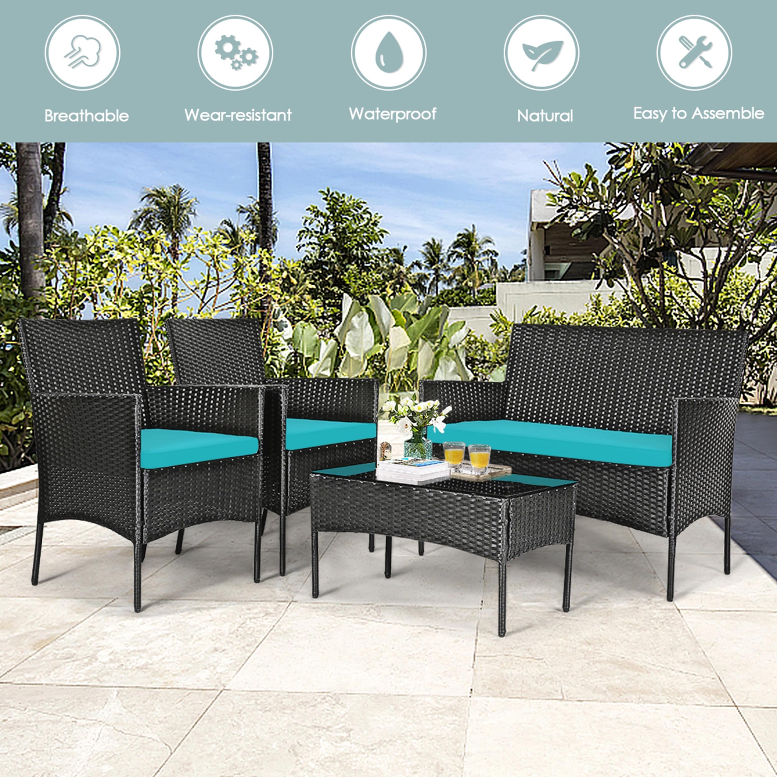 Mondawe OR-WF-609AAA-US Patio-Conversation-Sets - View #7