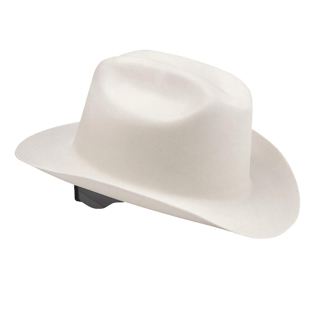 COWBOY STYLE HARD HAT with Ratchet or Squeeze Suspension WIDE BRIM 4 COLORS 