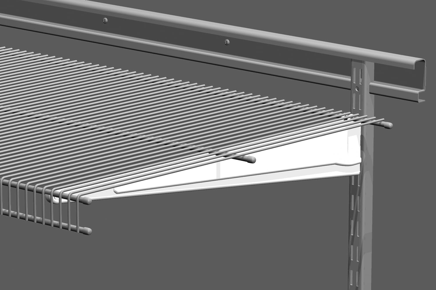 White Twin Track Bracket by Rubbermaid at Fleet Farm