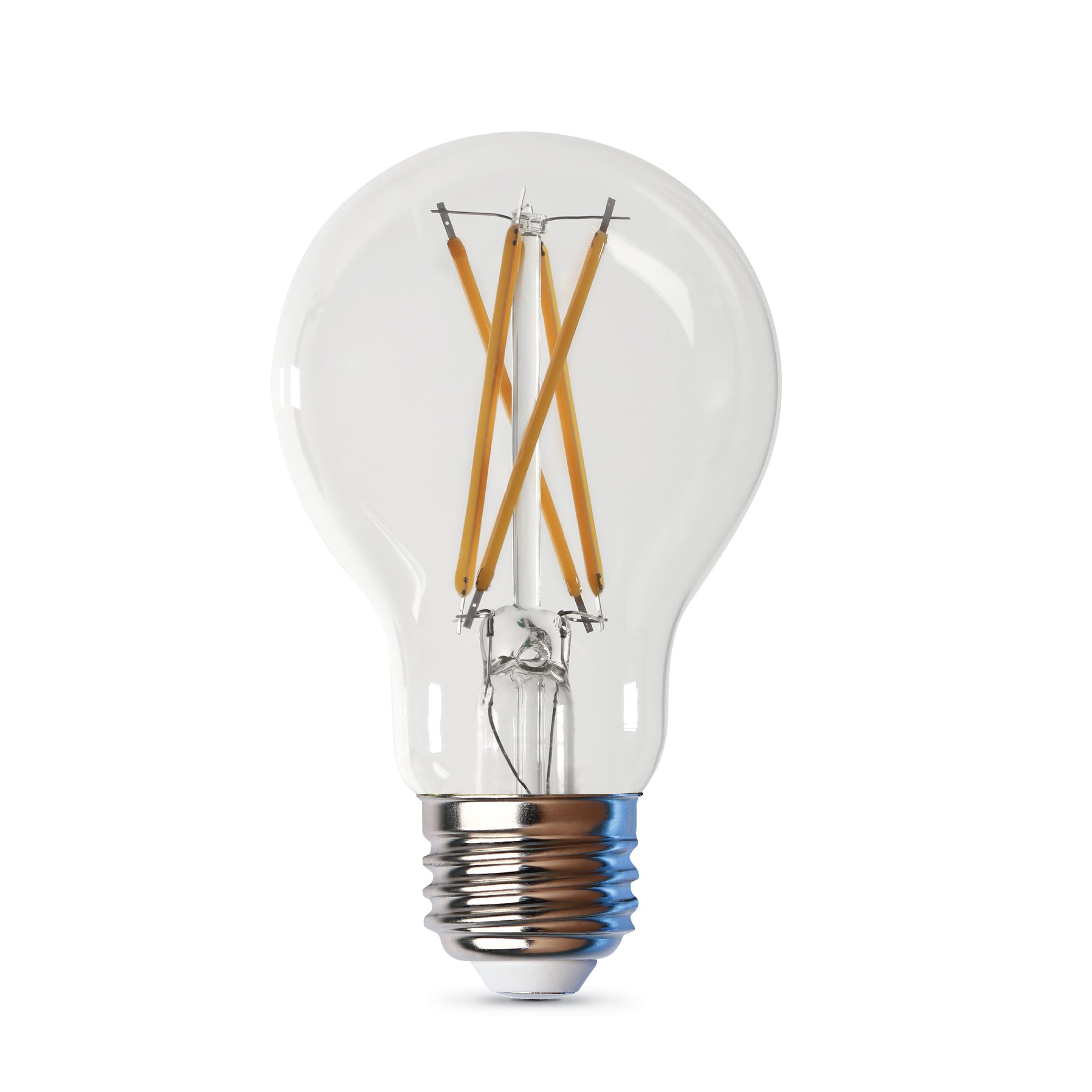 Feit Electric Clear Dimmable LED A19 Light Bulbs 4-Pack