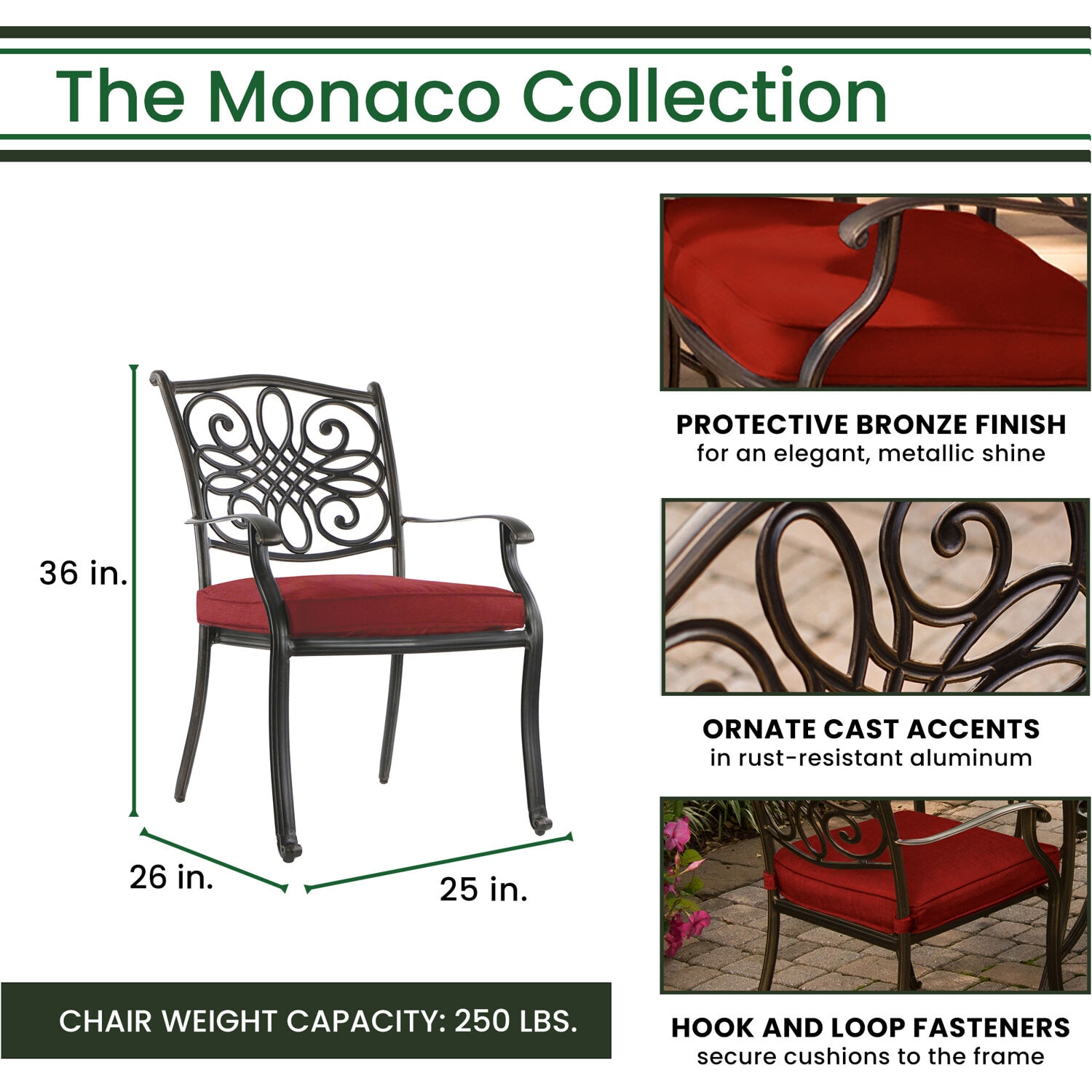 Hanover MONDN7PCRDTLC-SU-R Patio-Dining-Sets - View #3