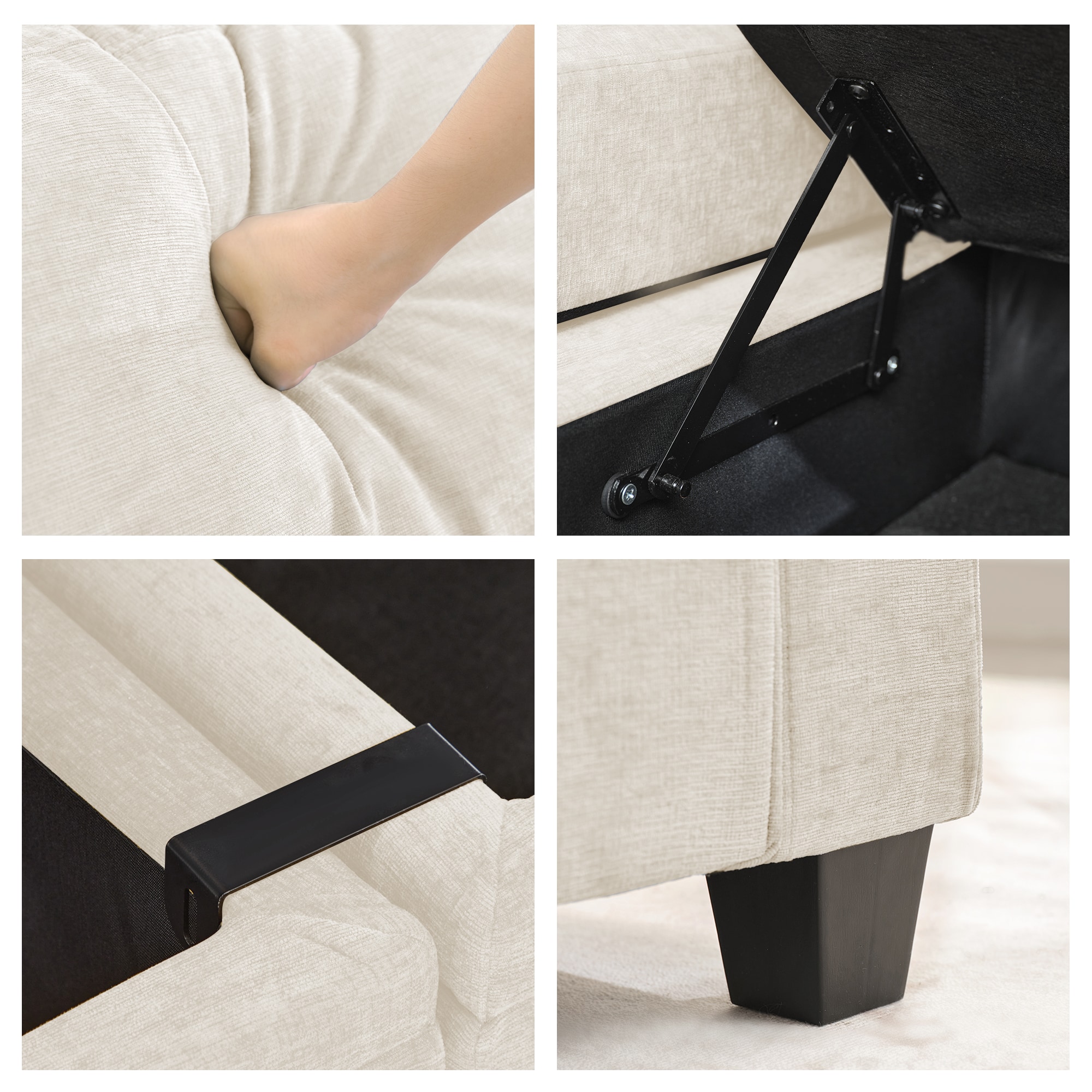 JEAREY 10FXBRT+LED-BE Sofas-Loveseats - View #5