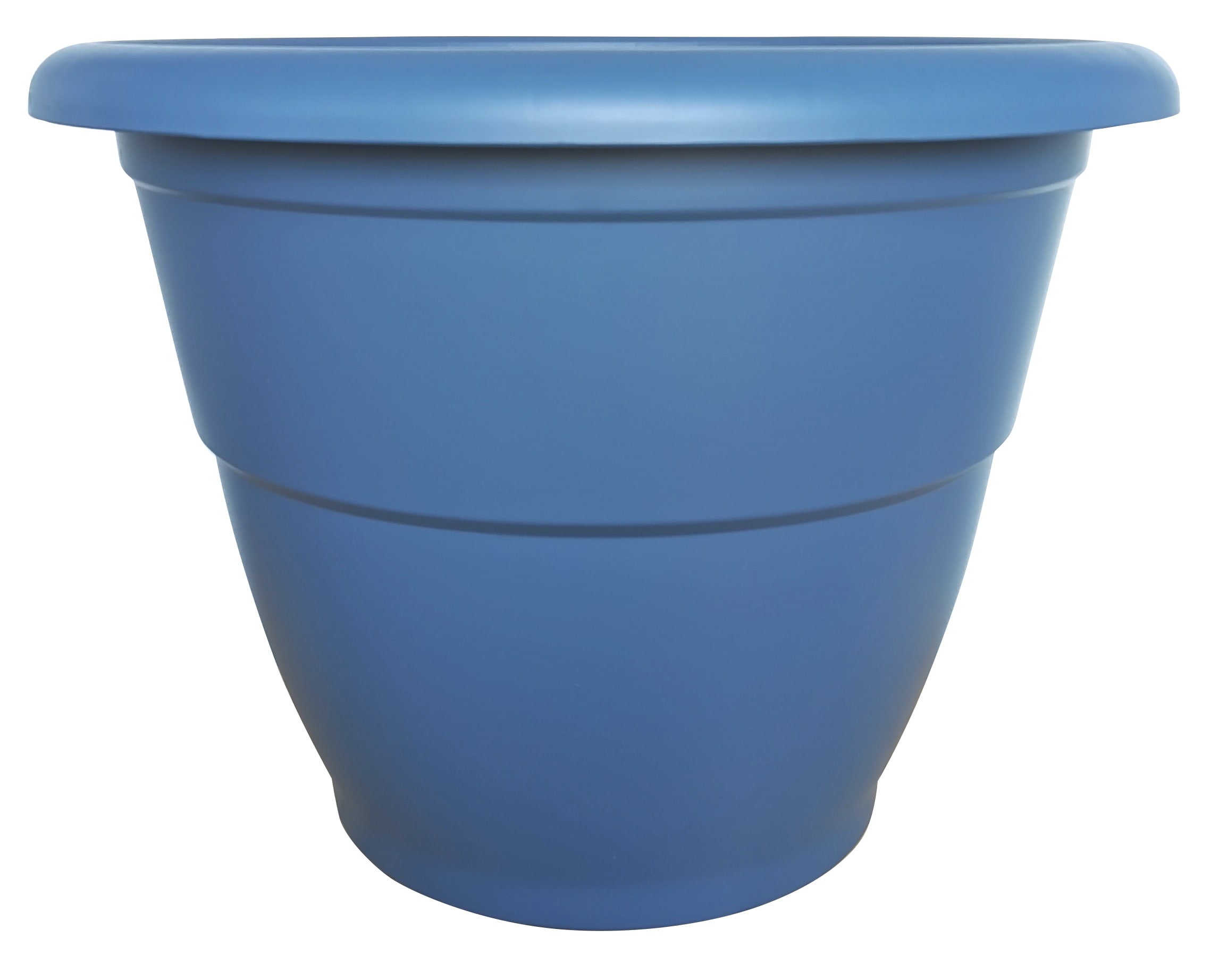  HDR-083344 Round 20.5-in W Extra Large Blue Plastic Indoor/Outdoor Planter