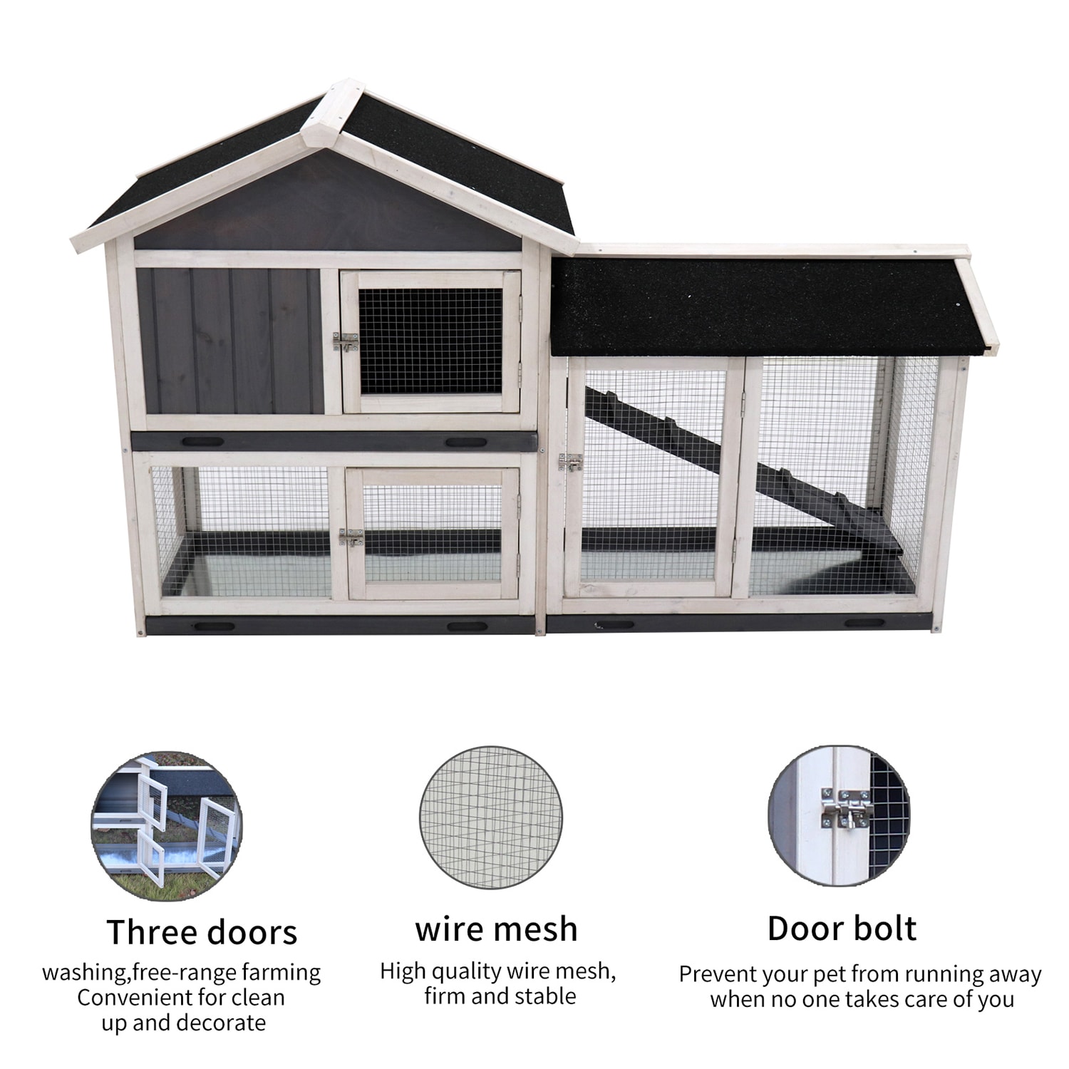 Mondawe MO-43167745 Chicken-Coops-Rabbit-Hutches - View #4