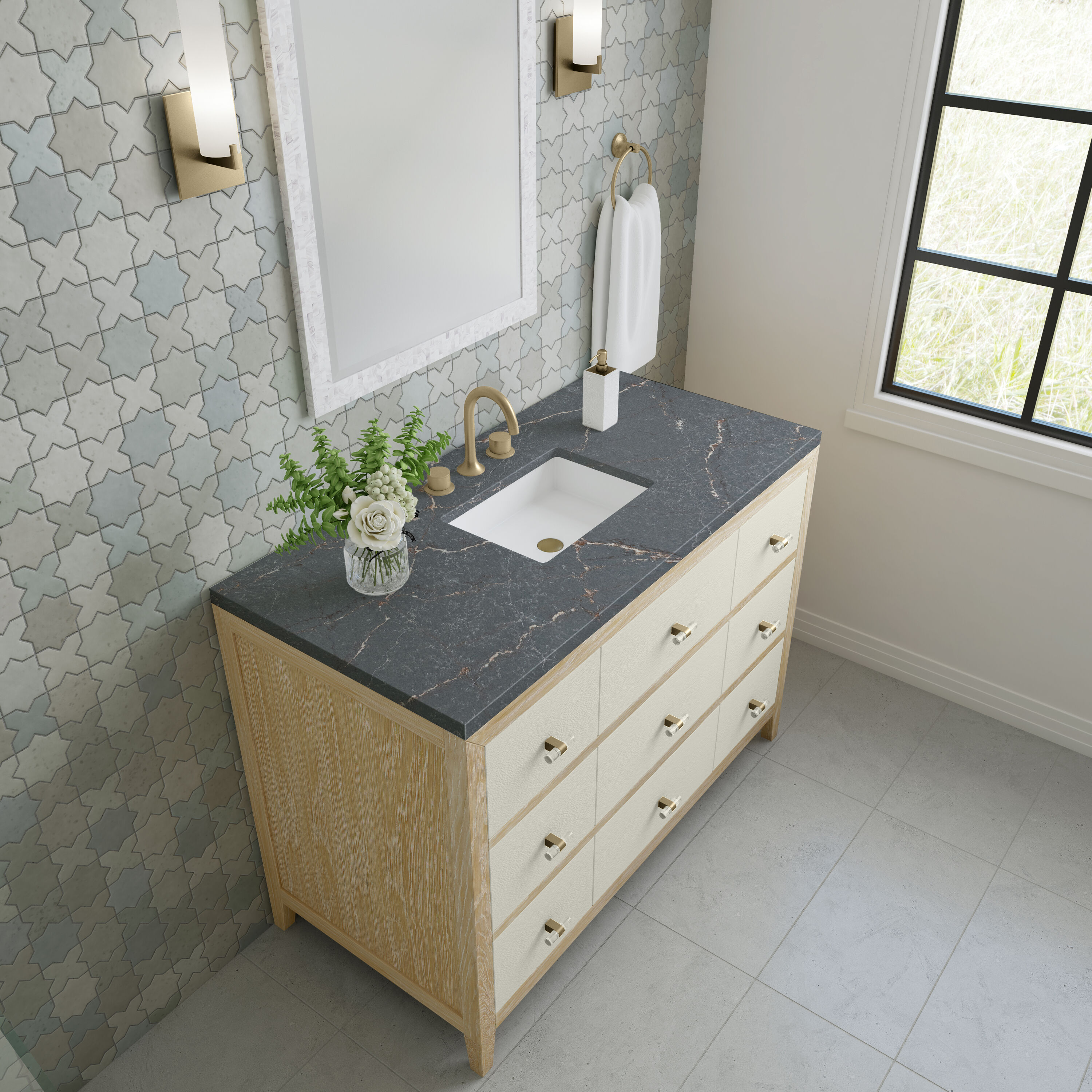 James Martin Vanities D604-V48-SHG-FPBL Bath-Vanity-Combo - View #9