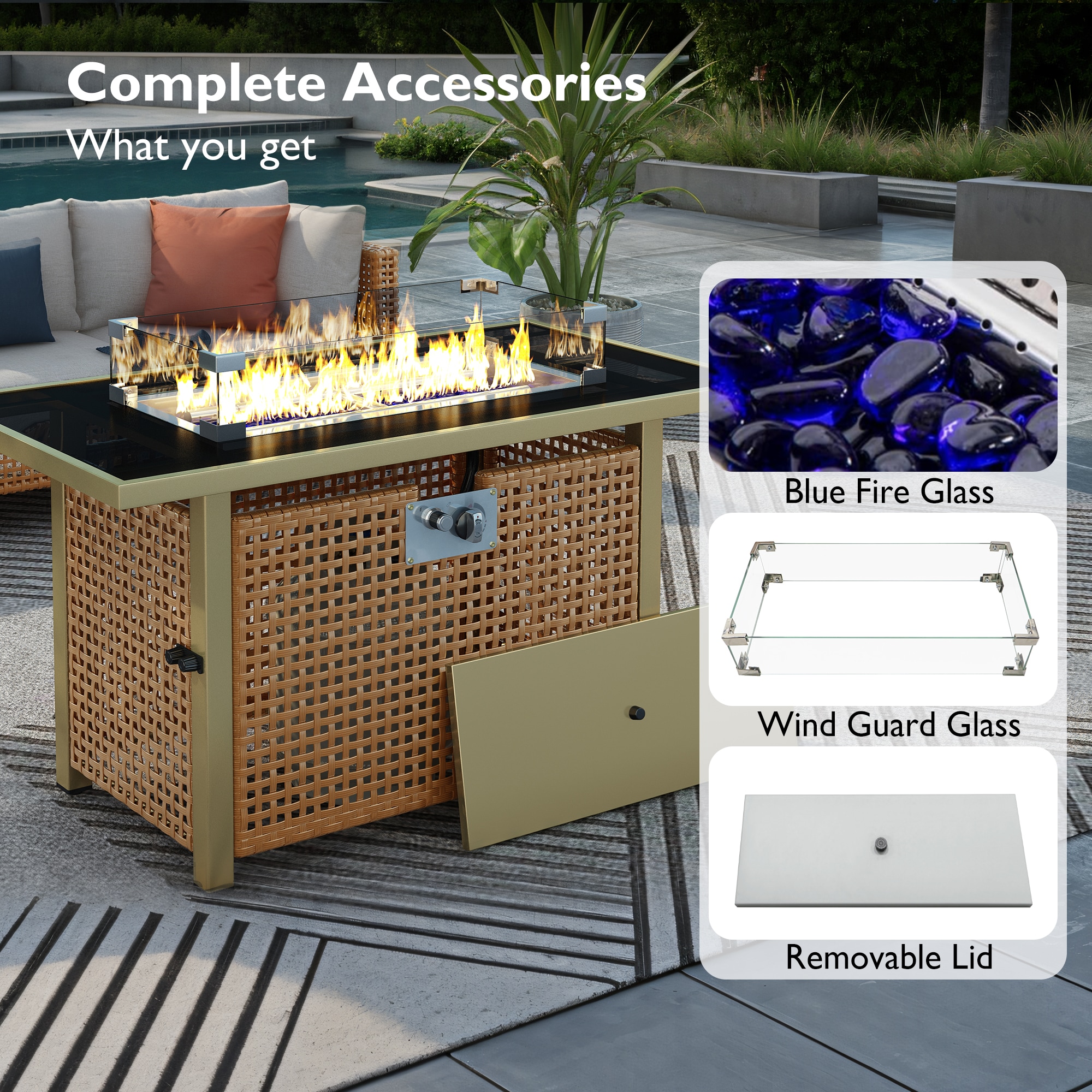 Damerin HL18Q Outdoor-Gas-Fireplaces - View #8