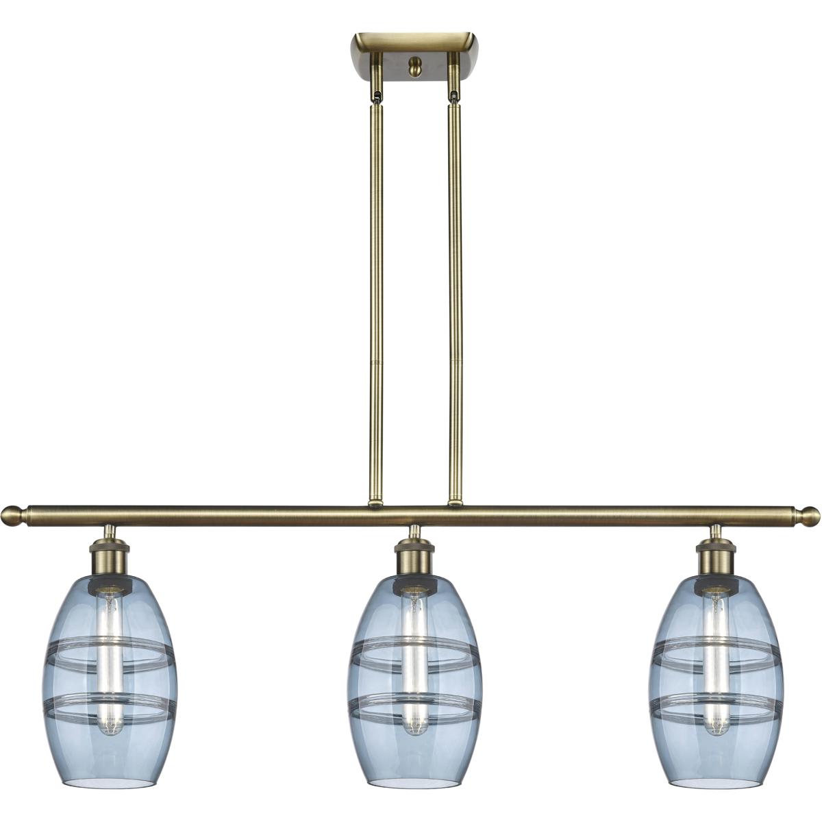 Innovations Lighting 2671548 516-3I-AB-G557-6BL Ballston Vaz Island Light Antique Brass