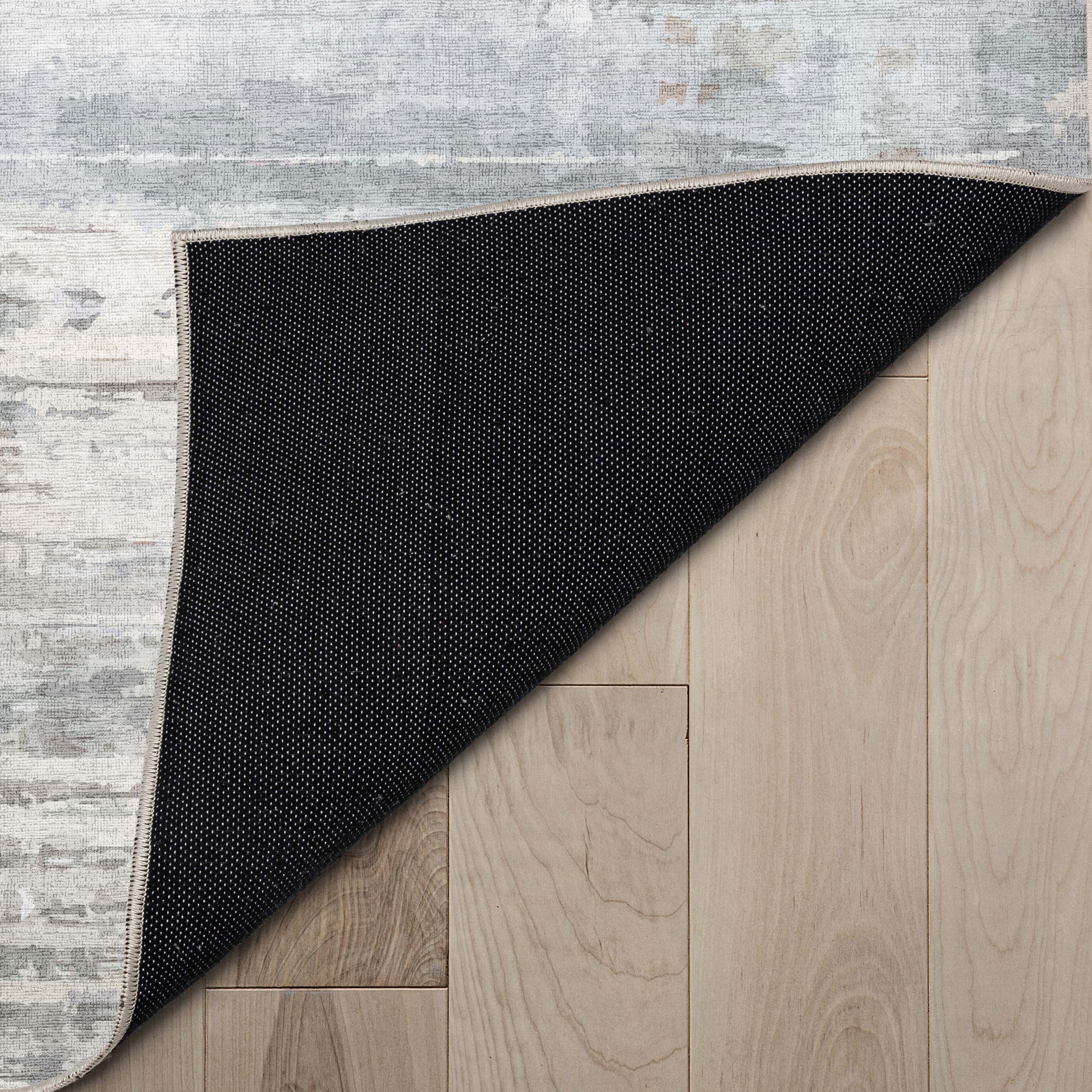 Havana Beige and Blue Abstract Flat-Weave Area Rug 9'10" x 13'
