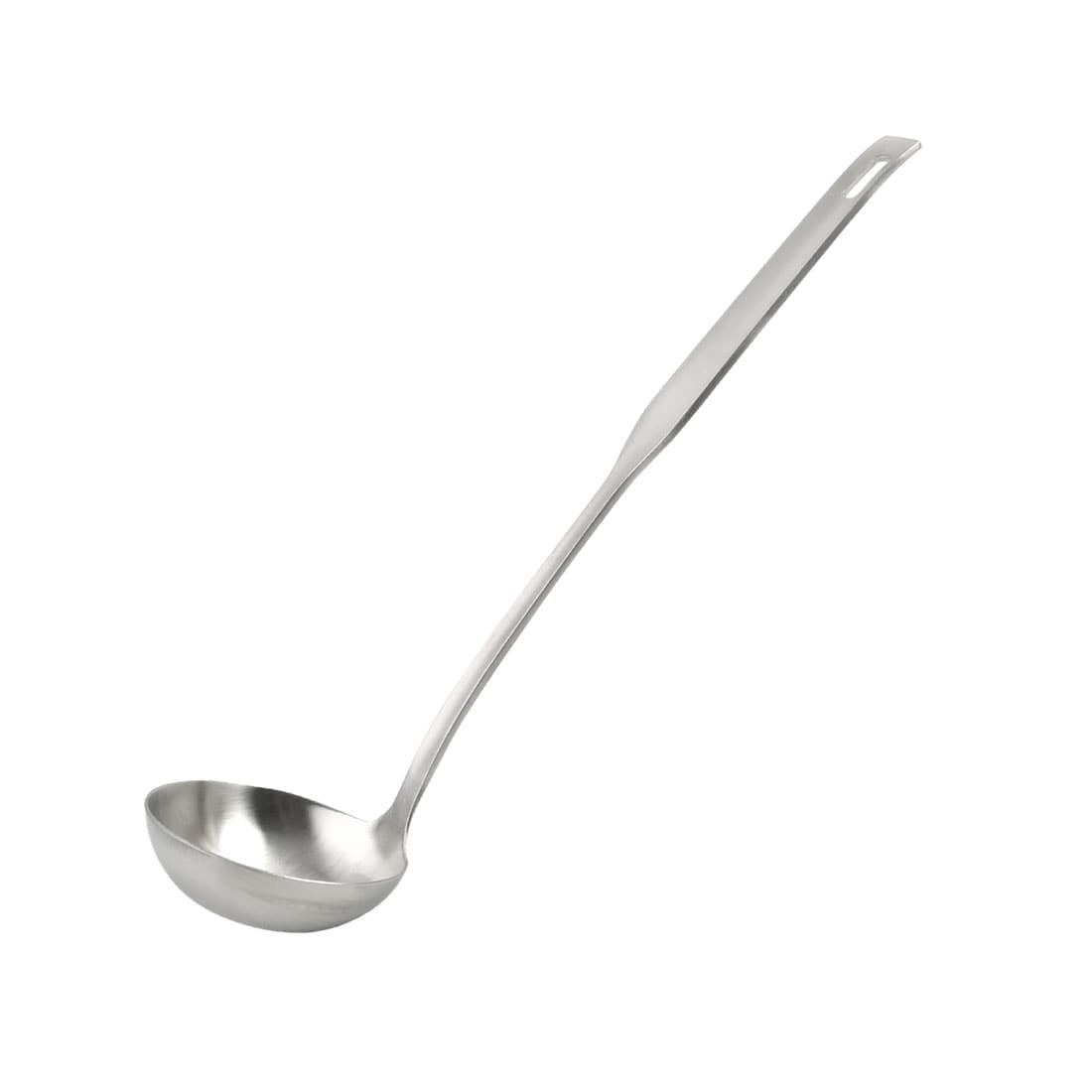 Unique Bargains Stainless Steel Soup Ladle Spoon 9.8 Inch One Piece Design Brushed FInish Restaurant Kitchen Cooking Tableware for Serving Soup Silver Tone