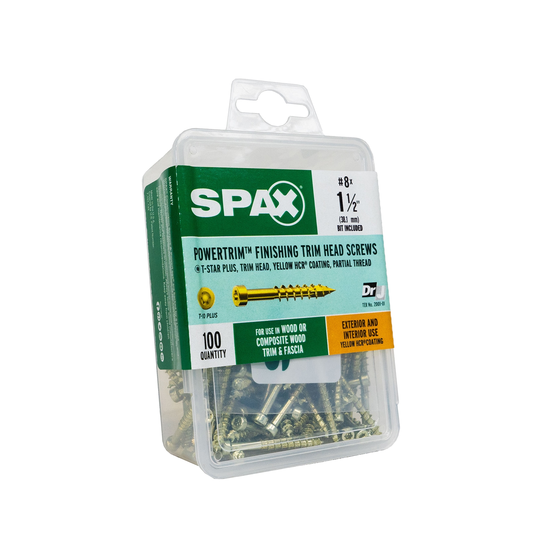 #8 x 1-1/2 in. Star Drive Trim-Head Finish Screw (100-per Pack)