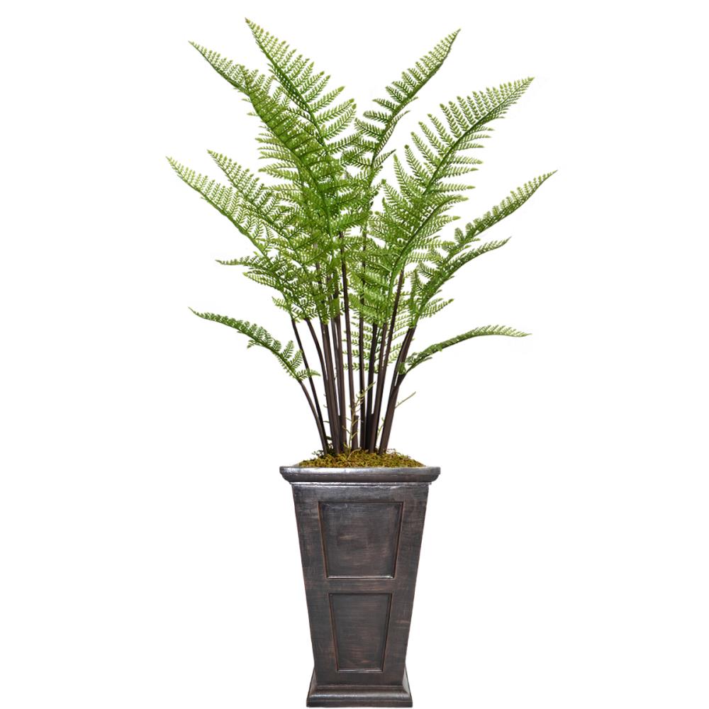 Vintage Home 61-in Black/Bronze Fern Artificial Plant at Lowes.com