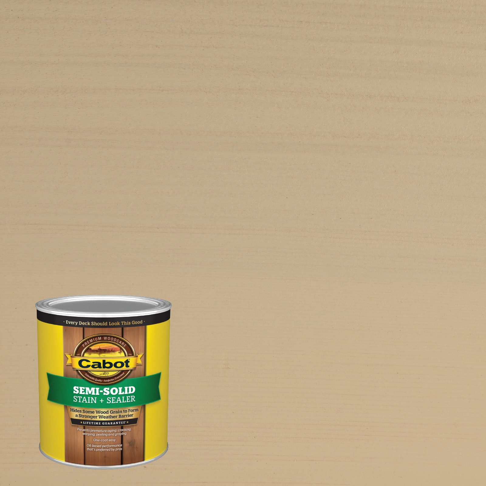 Cabot CAPE COD GRY-1028060 Cape Cod Gray Semi-solid Exterior Wood Stain and Sealer in One ( 1-quart )