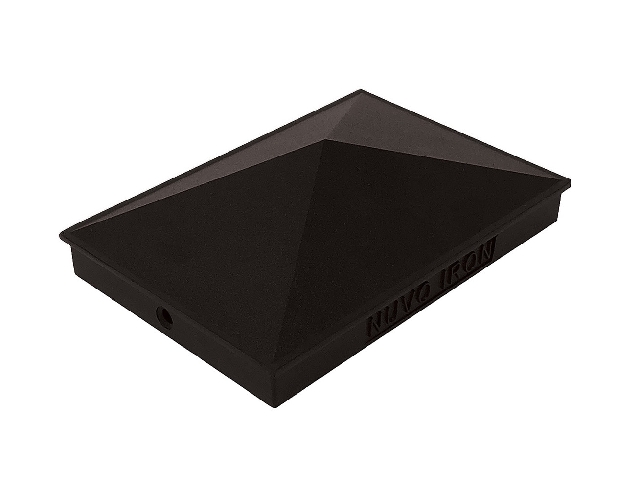 Nuvo Iron 4-in x 6-in Black Aluminum Deck Post Cap