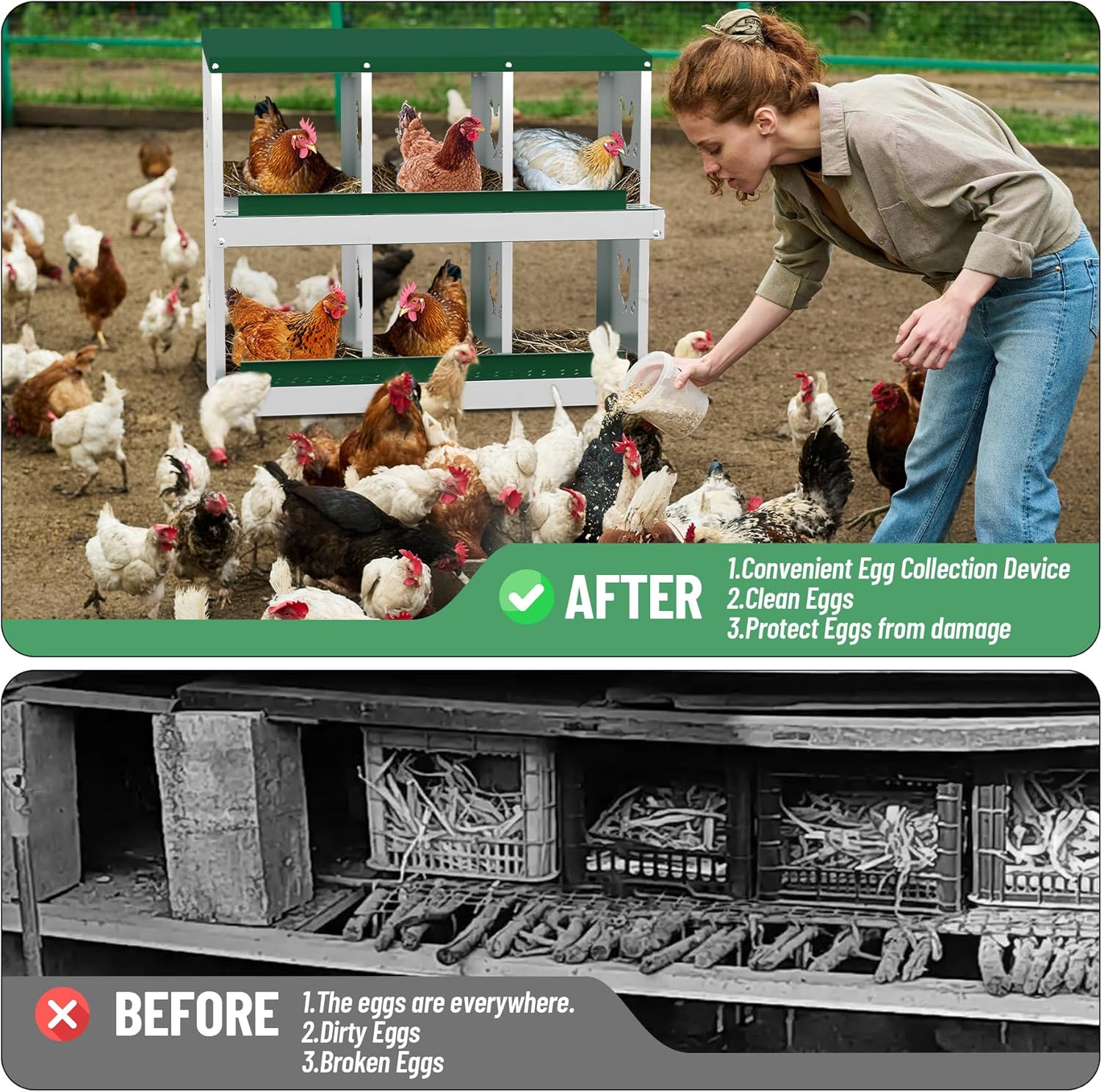 Qeetex GGL-PHO-348SBN54 Chicken-Coops-Rabbit-Hutches - View #4